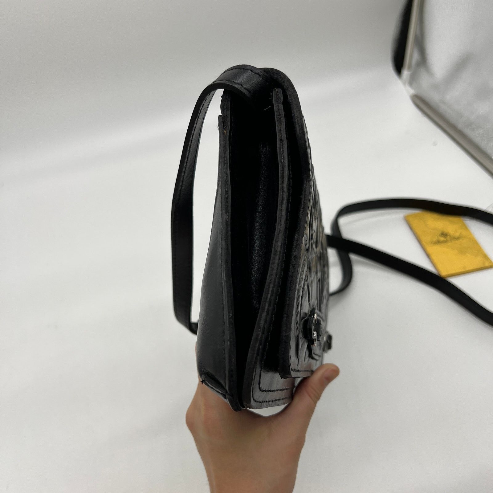 Other Patricia Nash Monta Leather Crossbody Clutch Bla Size ONE SIZE - 8 Thumbnail