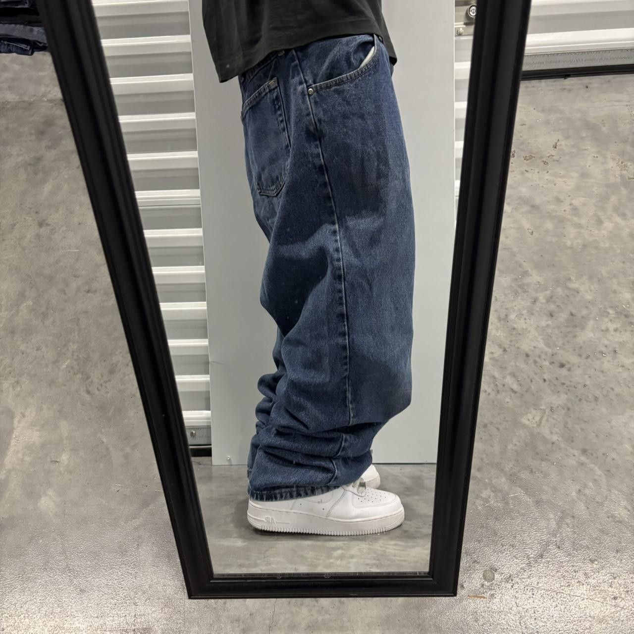 Japanese Brand × Vintage CrazyVintage Y2K/2000s Baggy Dark Blue Wash Denim Jeans! Size US 38 / EU 54 - 2 Thumbnail