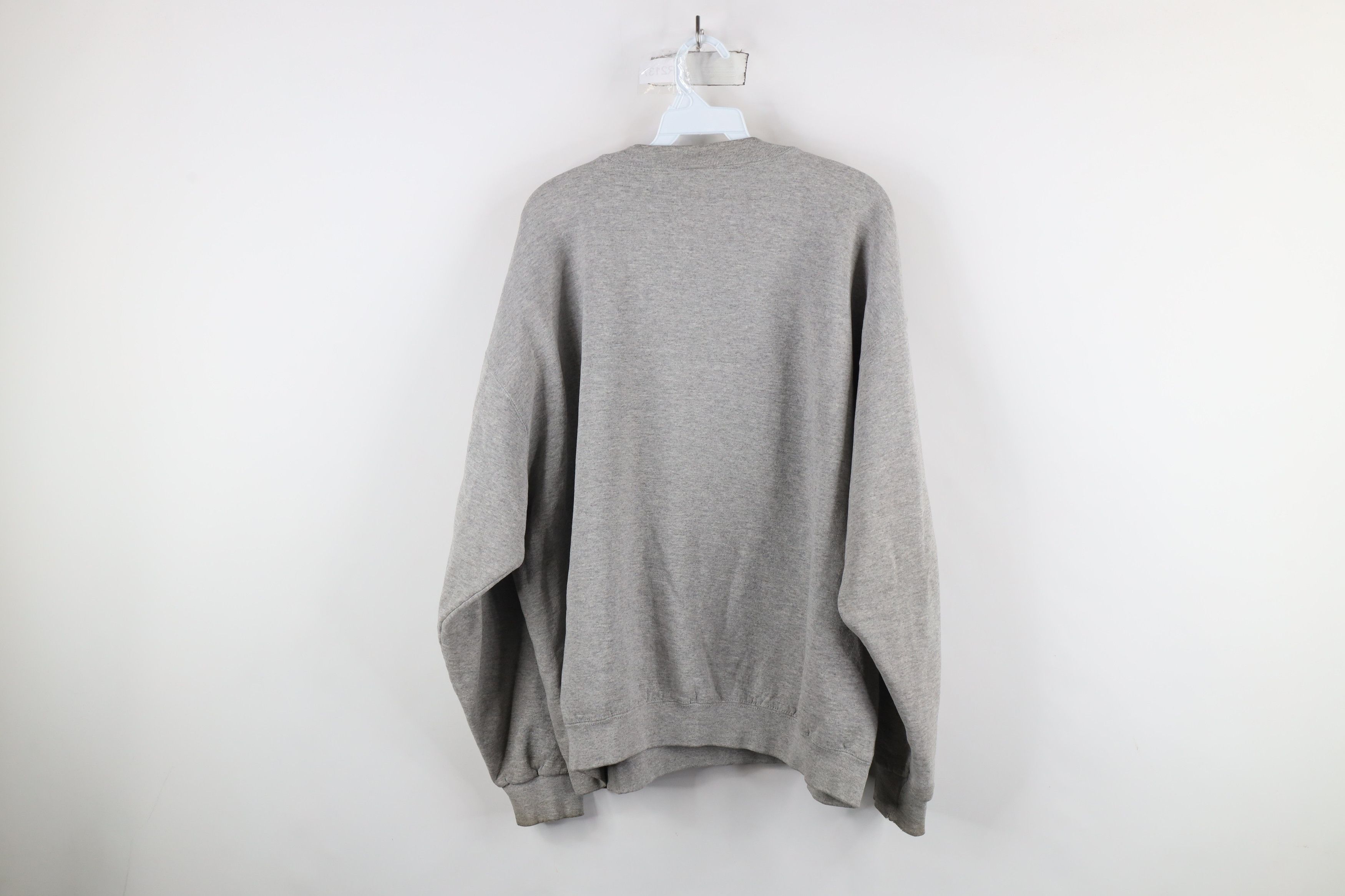 Nike × Vintage Vintage 90s Nike Air Big Swoosh Crewneck Sweatshirt Gray USA Size US XL / EU 56 / 4 - 10 Thumbnail
