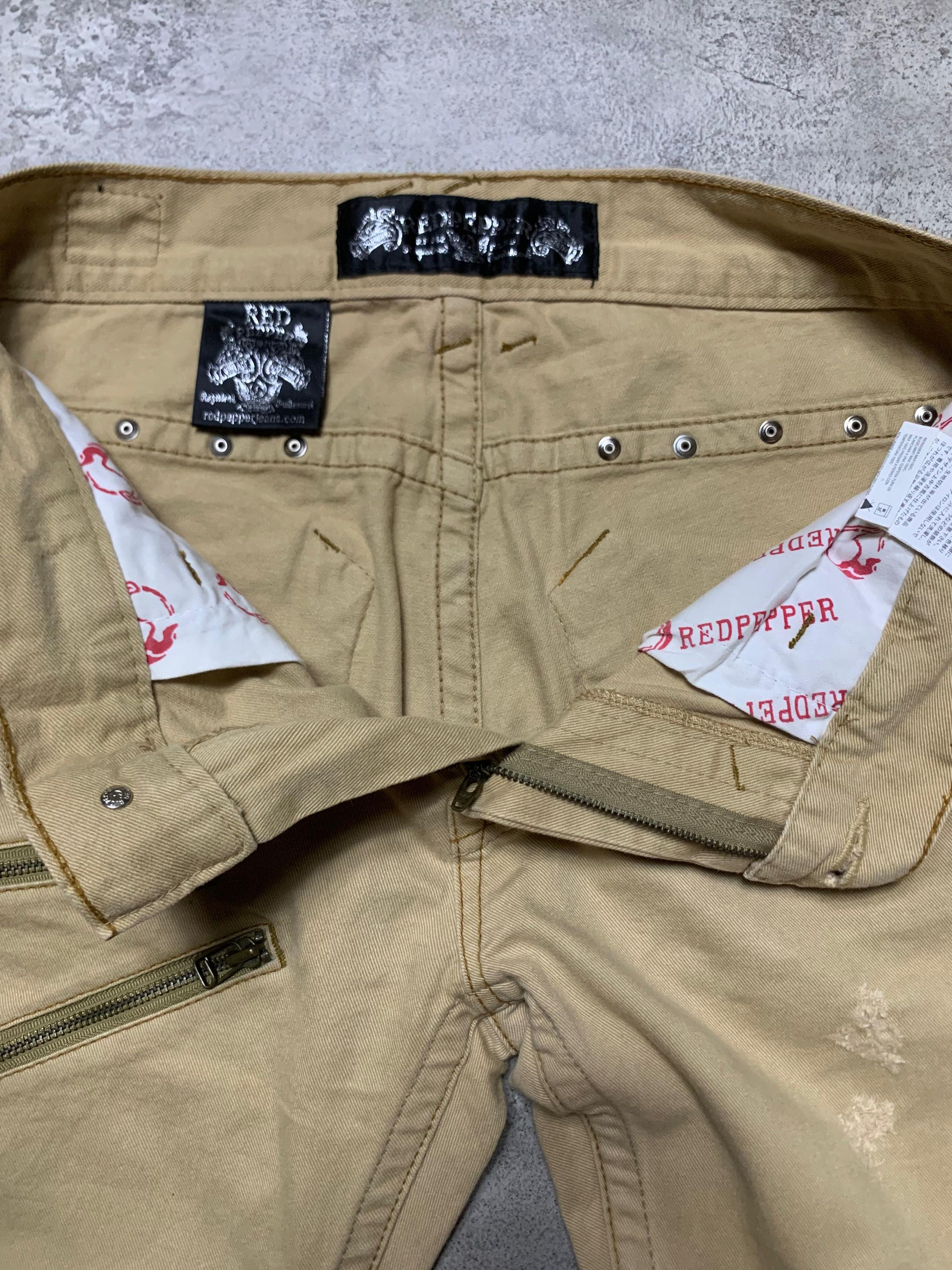 Japanese Brand Redpepper - Distressed Skulls Studded Jeans Pants Size US 34 / EU 50 - 7 Thumbnail