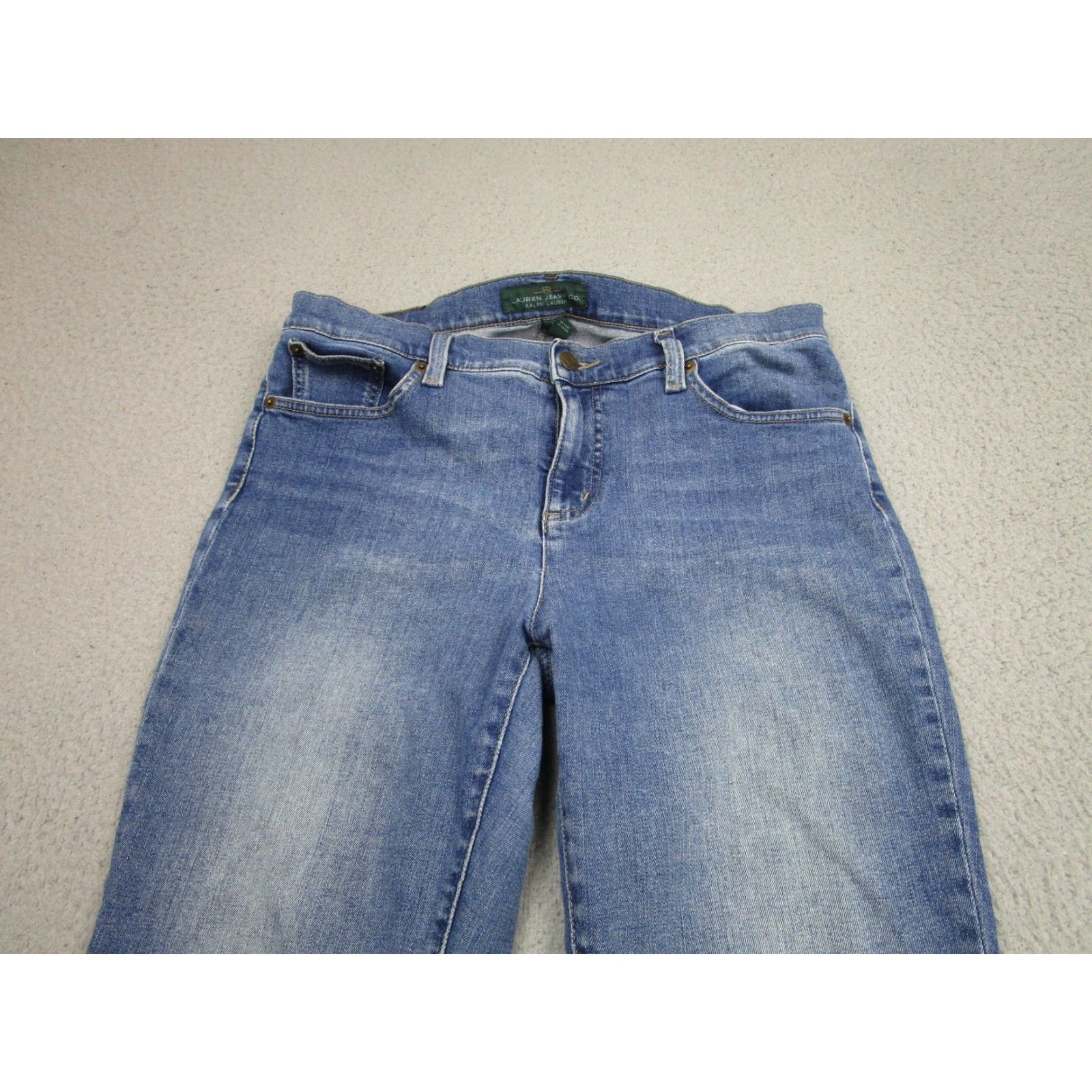 CO Lauren Jeans Co Ralph Lauren Jeans Womens 32x30 Blue Mid Rise Straight Denim Size 24" / US 00 / IT 34 - 2 Thumbnail