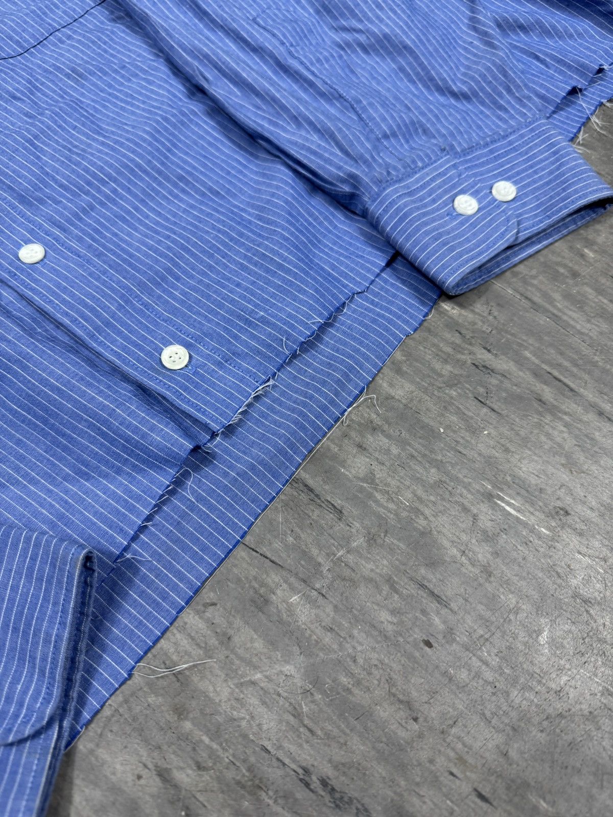 Other ᶠᵃⁿᶜʸᵍᵘʸBOXY Trashed Shirt Vintage Cropped Button Up 90s 80 Size US M / EU 48-50 / 2 - 3 Thumbnail