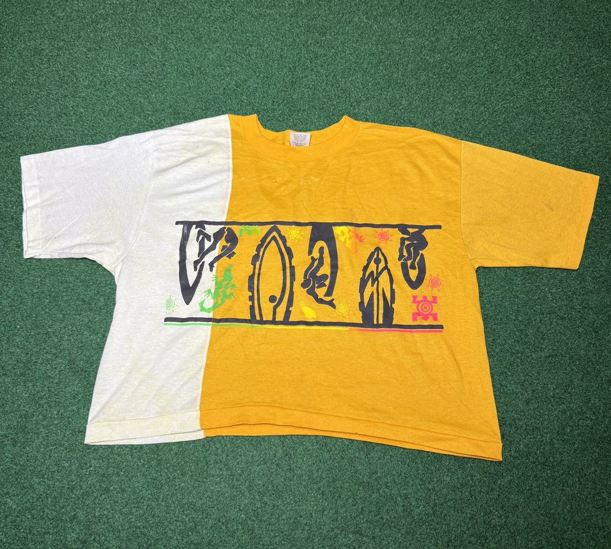 Vintage Vintage Surf Hawaian Tropical Island Crop Top 22x21 T Shirt Size L / US 10 / IT 46 - 1 Thumbnail