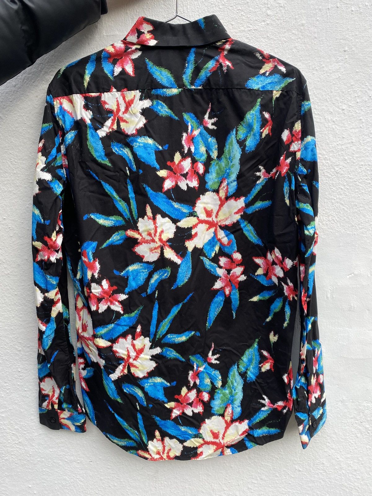 Balenciaga Balenciaga Paris SS13 Floral Cotton Shirt & Scarf Size US M / EU 48-50 / 2 - 3 Thumbnail