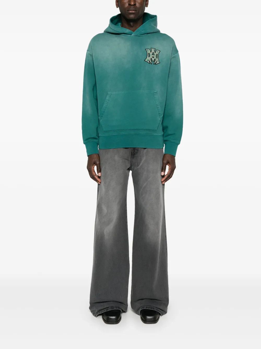 Amiri o1h1sh10525 Ma Hollywood Hoodie in Teal Green Size US XS / EU 42 / 0 - 2 Thumbnail