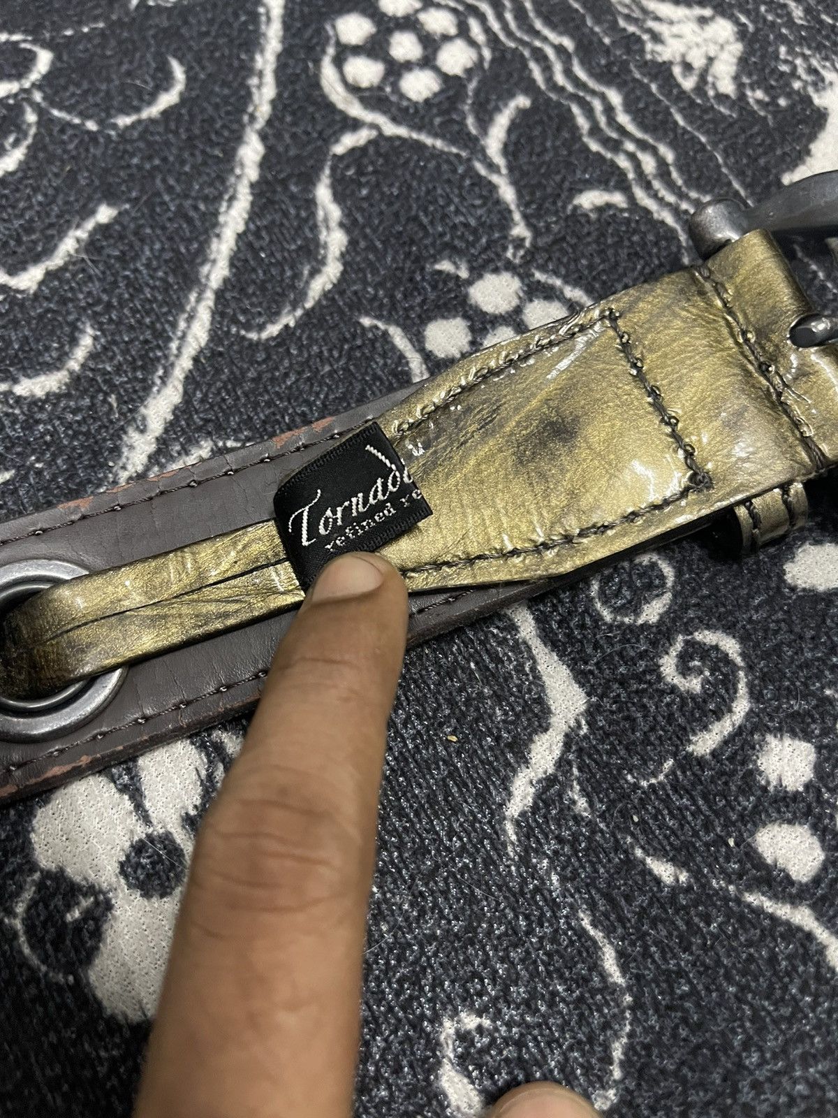 Tornado Mart TORNADO MART STUDDED BELT RARE DESIGN Size ONE SIZE - 13 Thumbnail