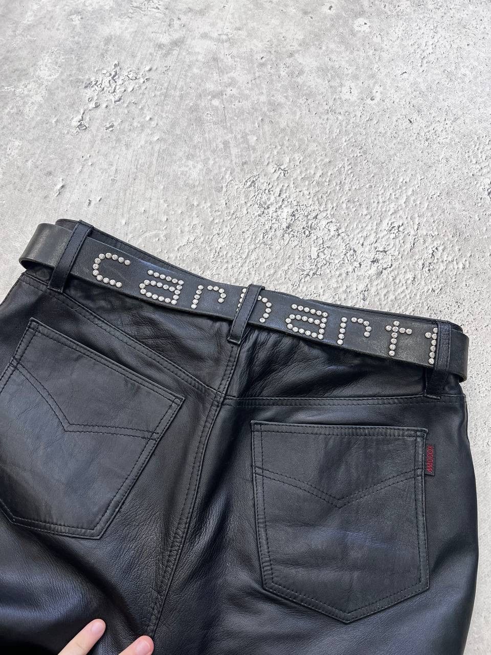 Carhartt HYPE CARHARTT BIG LOGO METAL LEATHER Y2K BELT Size ONE SIZE - 1 Thumbnail