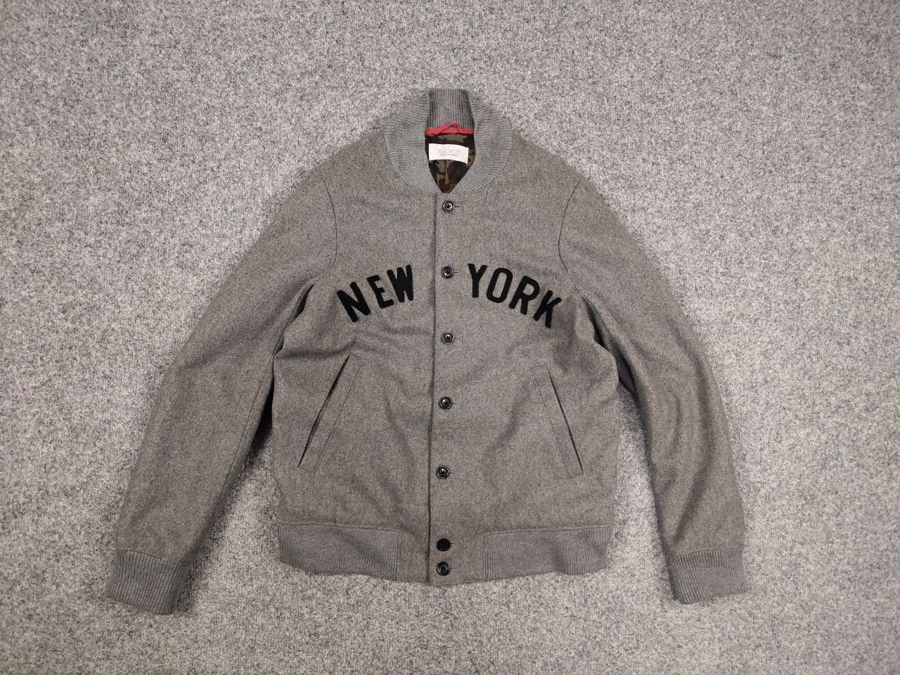 Japanese Brand Vintage Browny Design Japan New York Wool Varsity Jacket Size US M / EU 48-50 / 2 - 9 Thumbnail