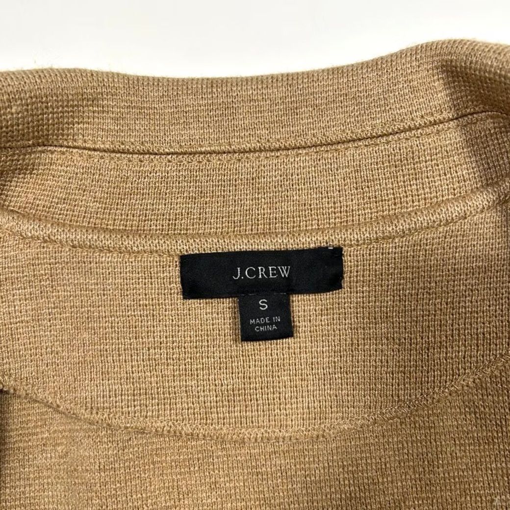 Vintage J Crew Coatigan Camel Wool Blend Knit Blazer Single Button Cardigan Sm Women's S Brown Overcoat Jacket Size S / US 4 / IT 40 - 4 Thumbnail