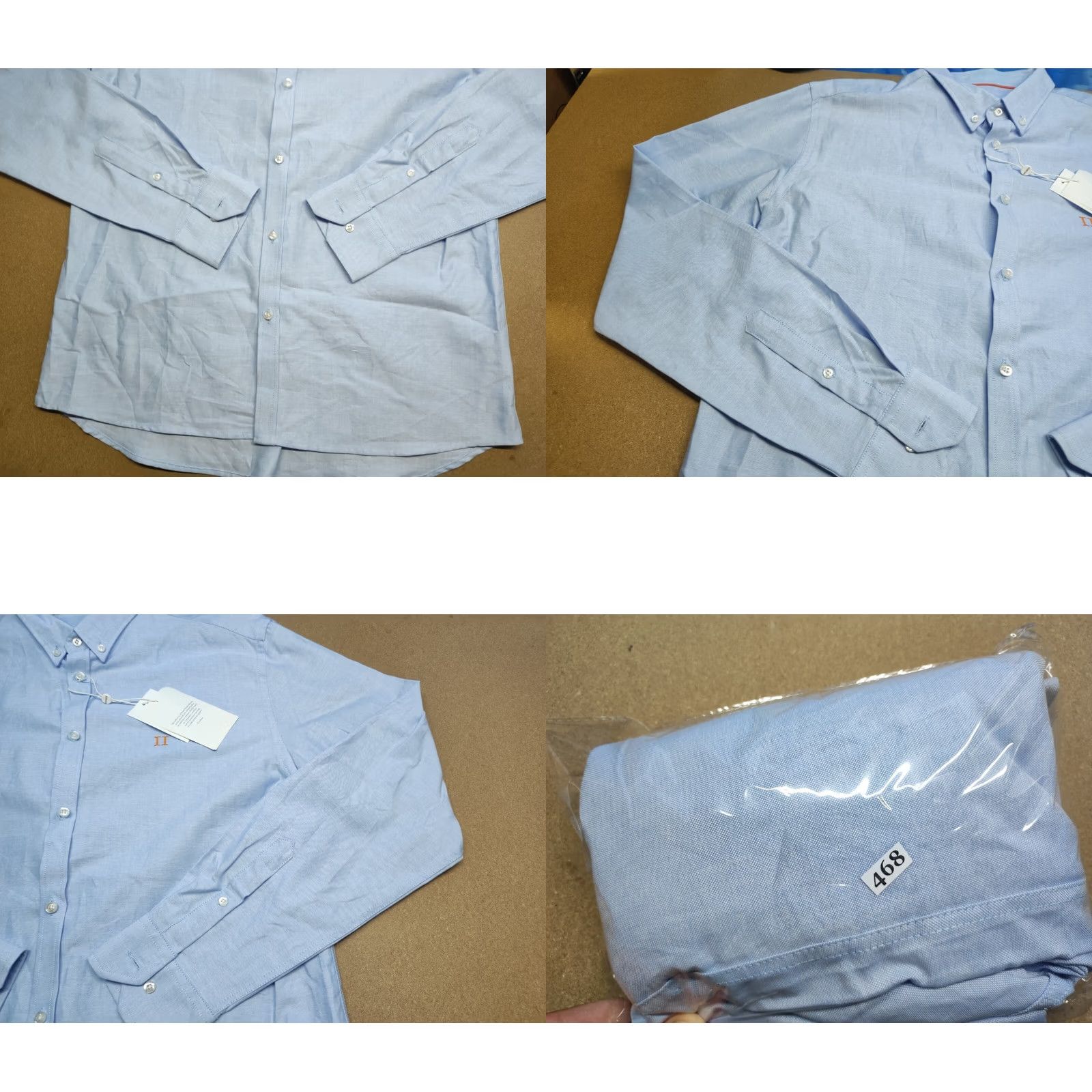 Les Deux Les Deux Men Button-Down Shirt XL Blue Long Sleeve Button-Up Casual Fall Spring Summer Winter Mens Size US XL / EU 56 / 4 - 8 Thumbnail