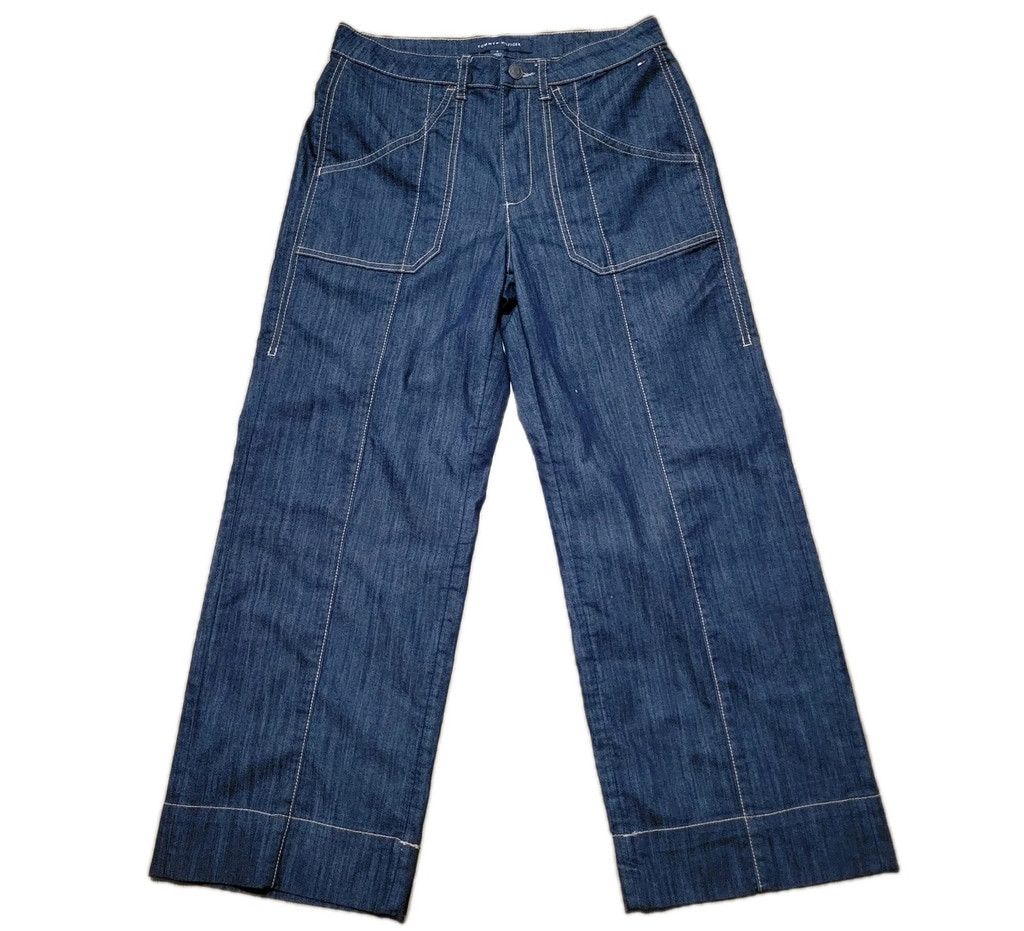 Tommy Hilfiger Tommy Hilfiger Women’s High-Rise Wide-Leg Crop Size 4 Size 27" / US 4 / IT 40 - 2 Thumbnail