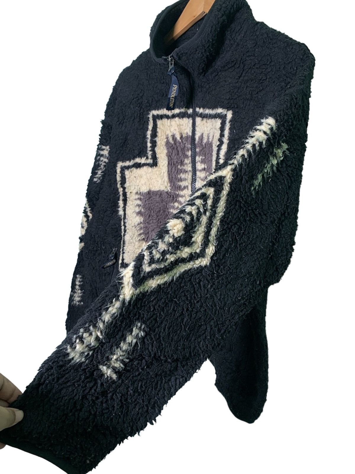Pendleton × Vintage Vintage Pendleton Fleece Sherpa Jacket Size US M / EU 48-50 / 2 - 5 Thumbnail