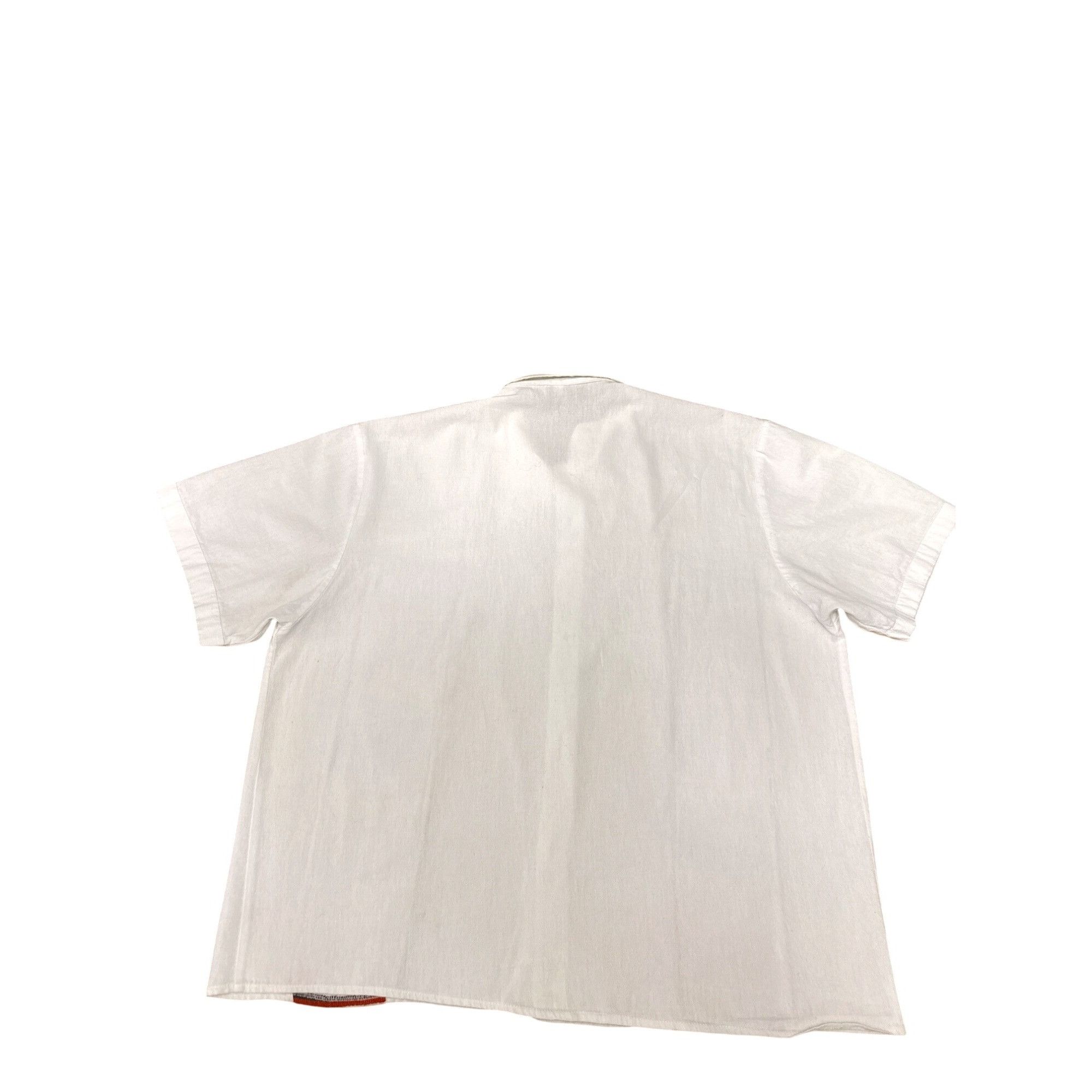 Other Mens XL White Mexican Guayabera Shirt Colorful Vertical Stri Size US XL / EU 56 / 4 - 3 Thumbnail