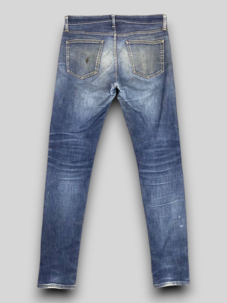 Japanese Brand uniqlo ultra stretch skinny tapered distressed denim Size US 34 / EU 50 - 2 Thumbnail