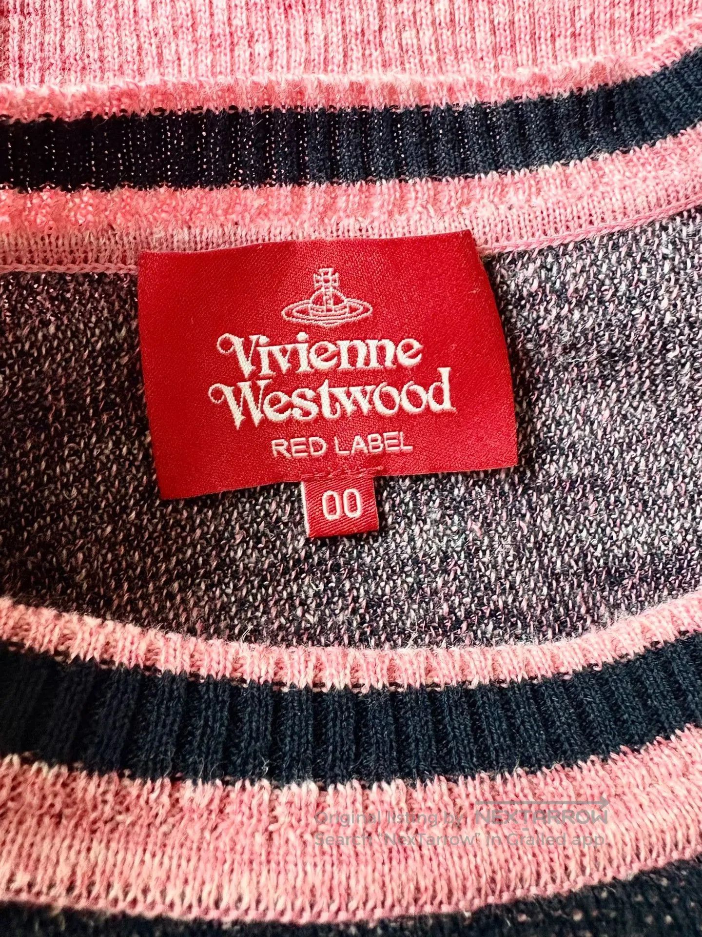 Vivienne Westwood Vivienne Westwood Pink Black Stripe Knit Top. Size M / US 6-8 / IT 42-44 - 6 Thumbnail