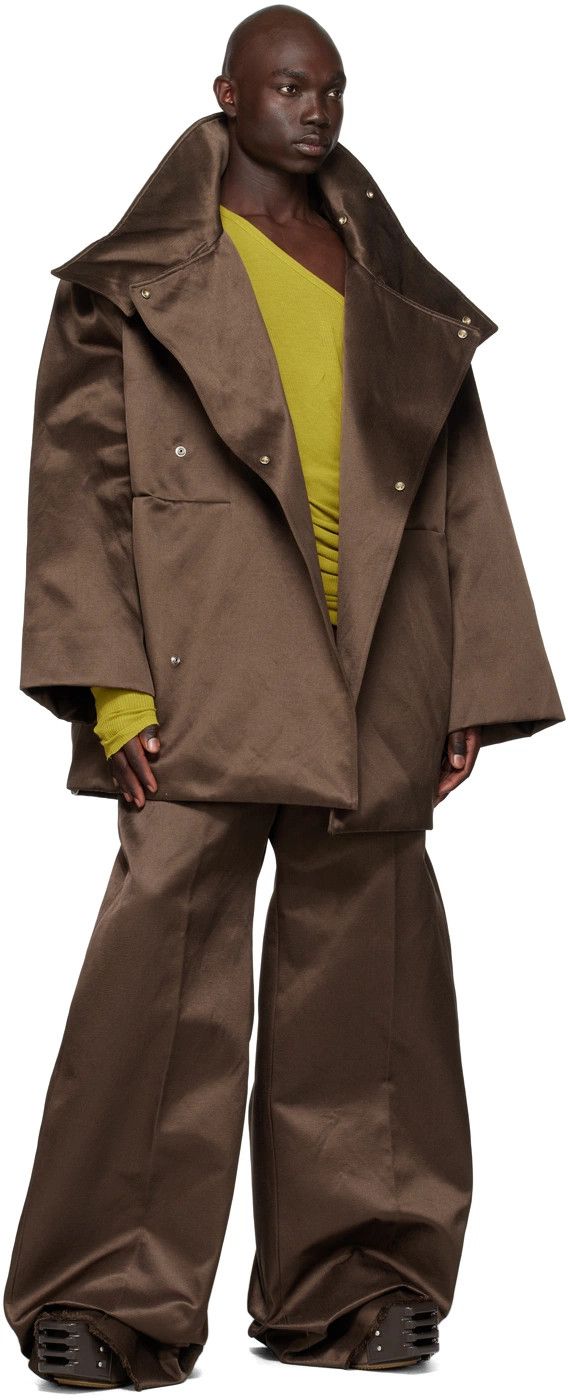 Rick Owens o1y0325 Coat in Brown Size US M / EU 48-50 / 2 - 4 Thumbnail