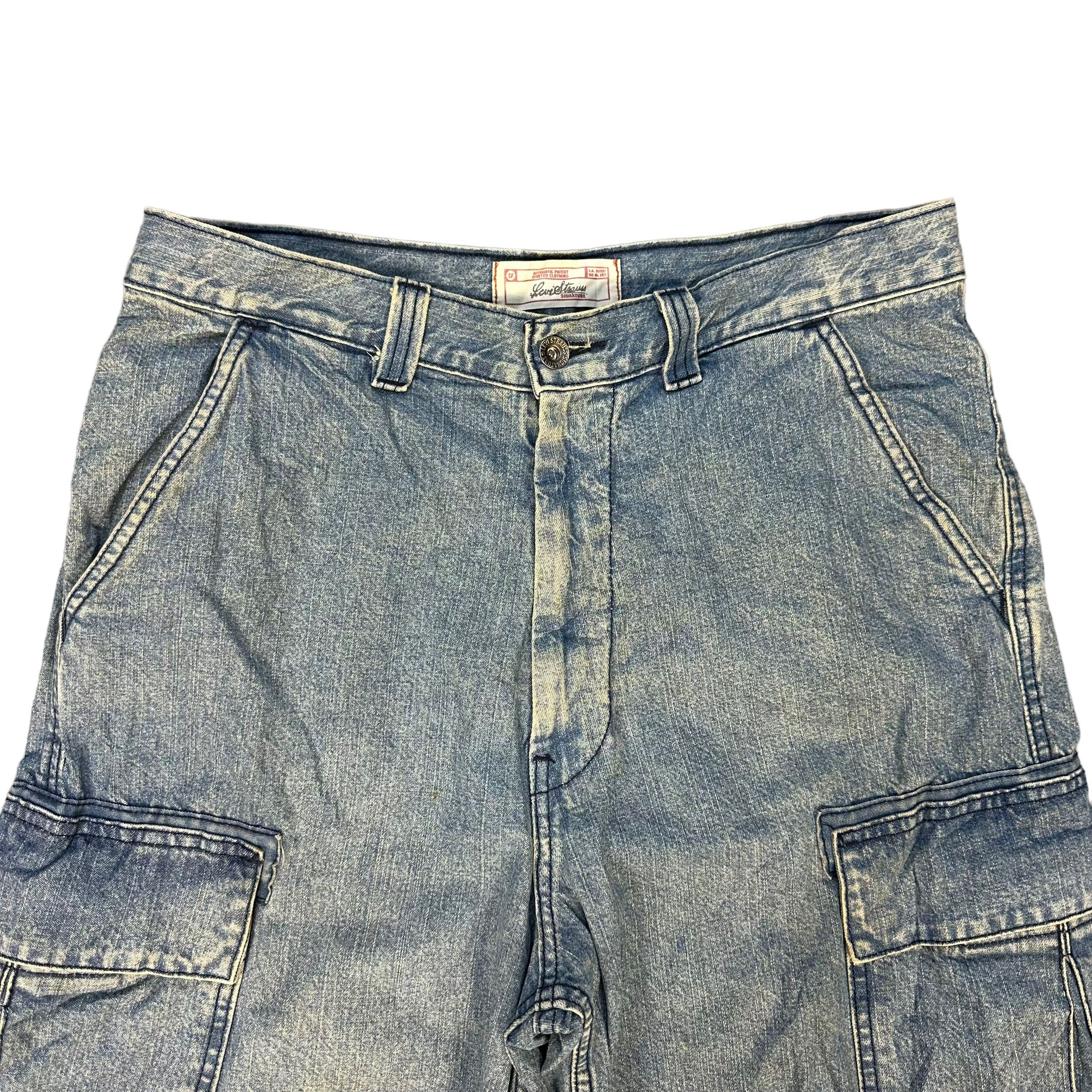 Levi's LEVIS STRAUSS SIGNATURE CARGO DENIM SHORTS #8412-008 Size US 32 / EU 48 - 2 Thumbnail