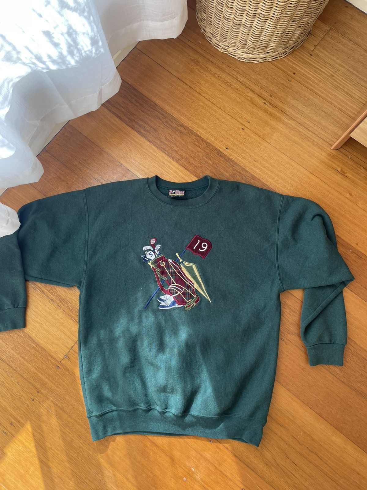 Vintage Vintage Embroidered Golf Graphic Crew Neck Jumper Size US XL / EU 56 / 4 - 2 Thumbnail