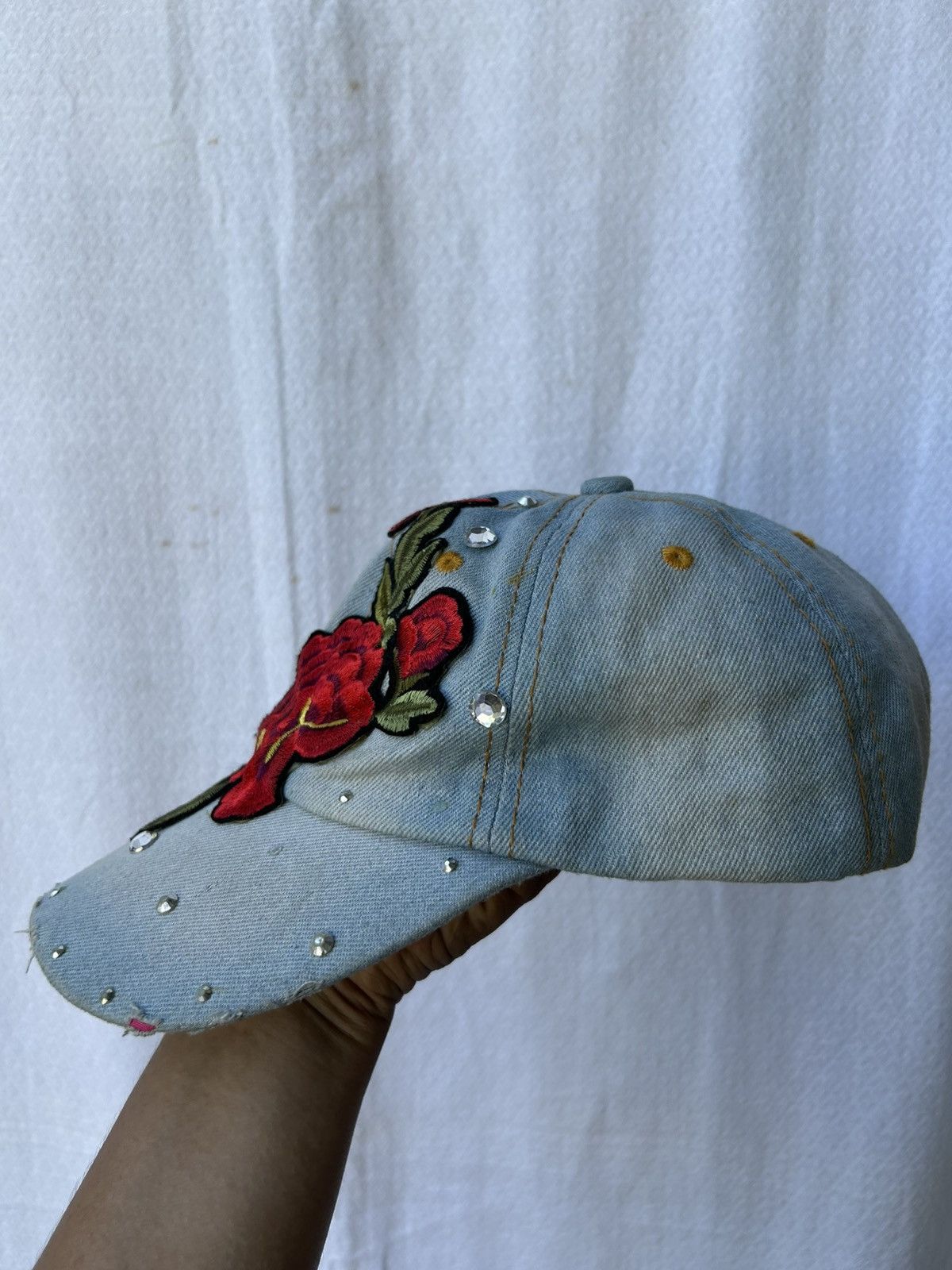 If Six Was Nine × Japanese Brand × Le Grande Bleu (L.G.B.) Rose flowers patch studded style hats Size ONE SIZE - 5 Thumbnail
