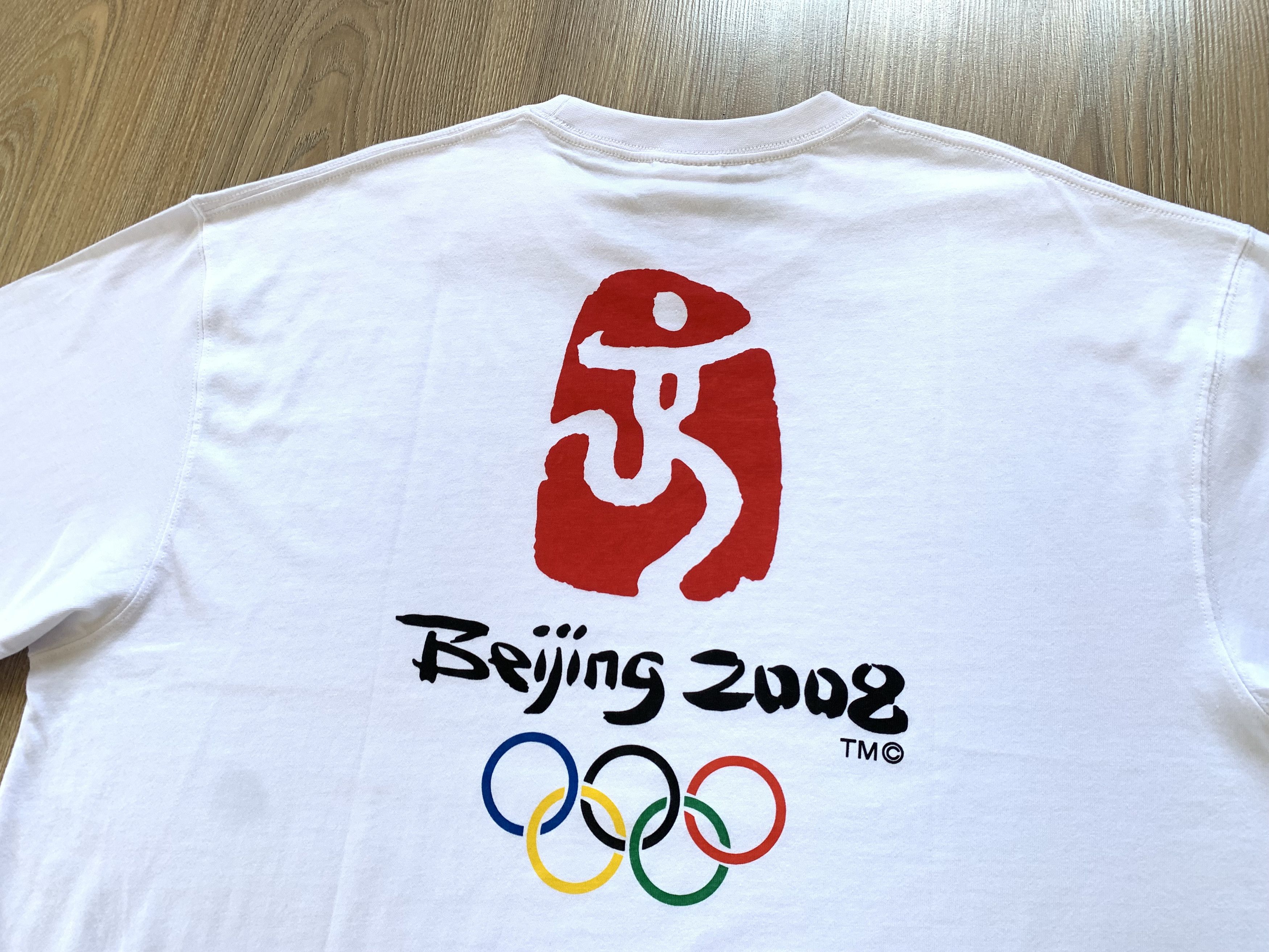 USA Olympics × Vintage Vintage Beijing 2008 Olympic Games Sports Tee Tshirt Size US L / EU 52-54 / 3 - 6 Thumbnail