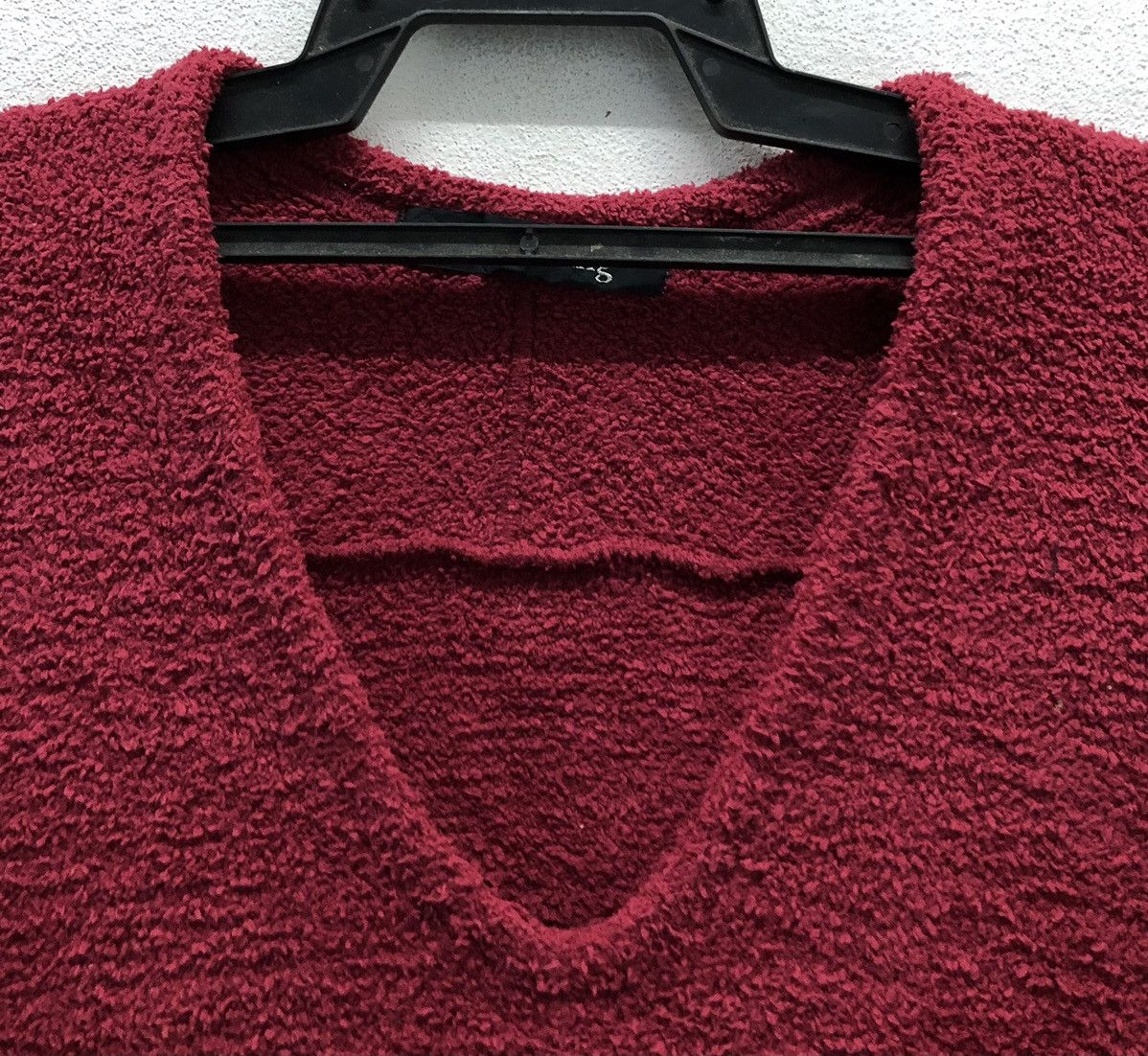 Japanese Brand × Y's × Yohji Yamamoto Yohji Y's for Living Burgundy Textured Lounge Dress Size US XL / EU 56 / 4 - 3 Thumbnail