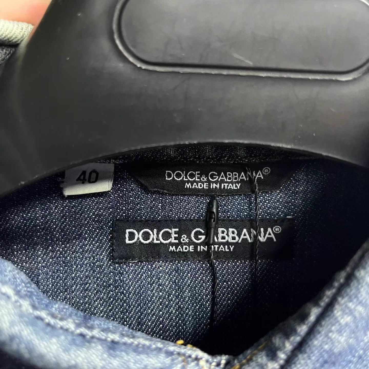 Dolce & Gabbana DG Blue Single-Breasted Casual Long-Sleeve Denim Shirt 40 Size US XXS / EU 40 - 3 Thumbnail