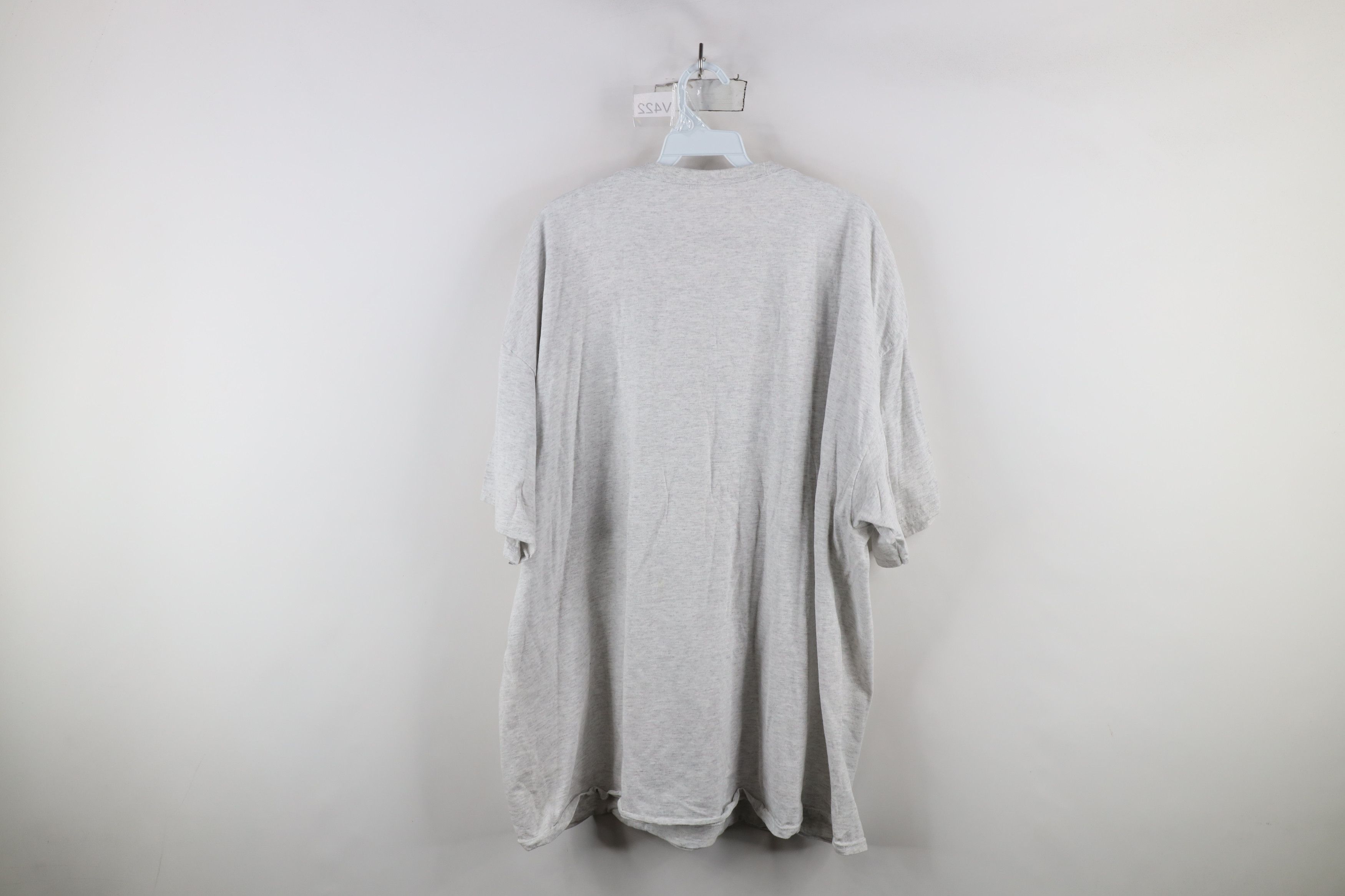 Vintage Y2K Streetwear Blank Short Sleeve T-Shirt Heather Gray Size US XXL / EU 58 / 5 - 11 Thumbnail