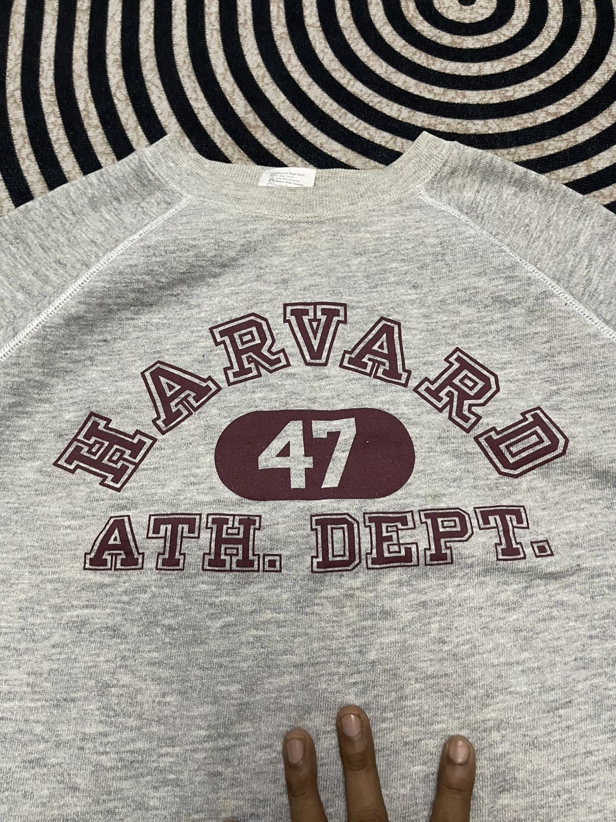 Hanes VINTAGE 70s/80s HAVARD ATH. DEPT SWEATSHIRT DISTRESSED Size US M / EU 48-50 / 2 - 6 Thumbnail