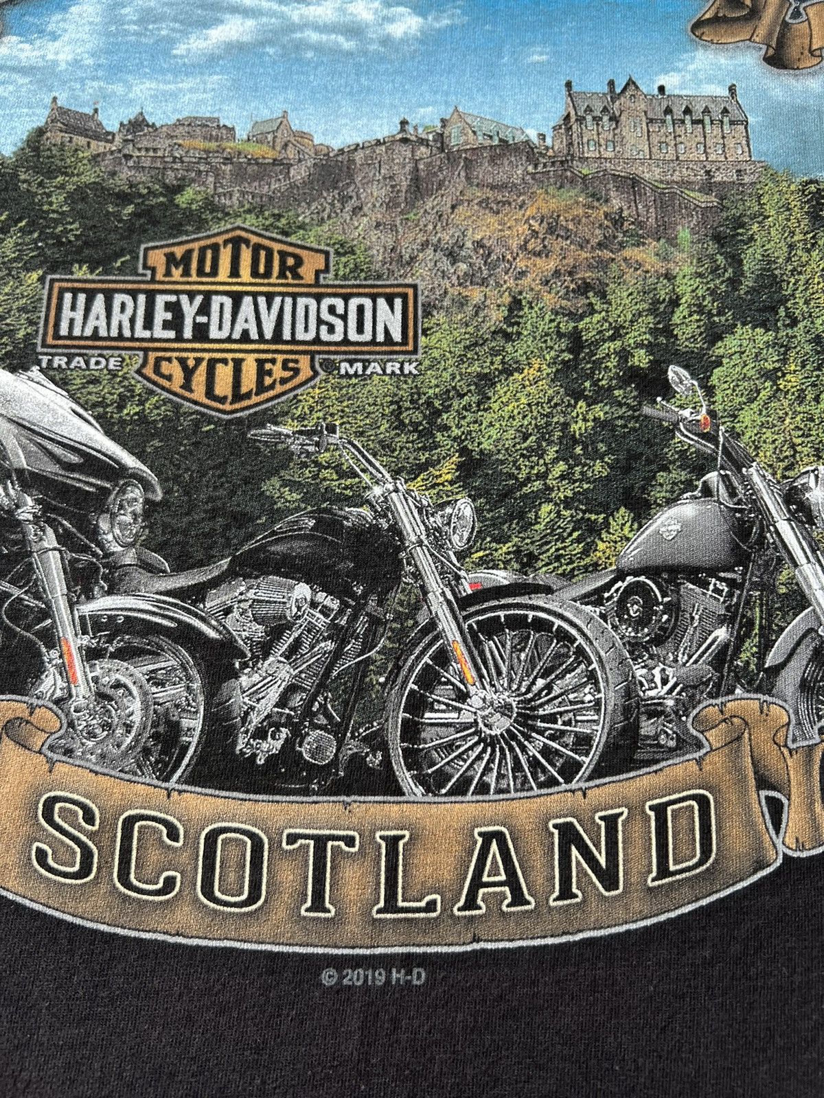 Harley Davidson Vintage 2019 Harley Davidson Edinburgh Scotland Long Sleeve Size US XL / EU 56 / 4 - 12 Thumbnail