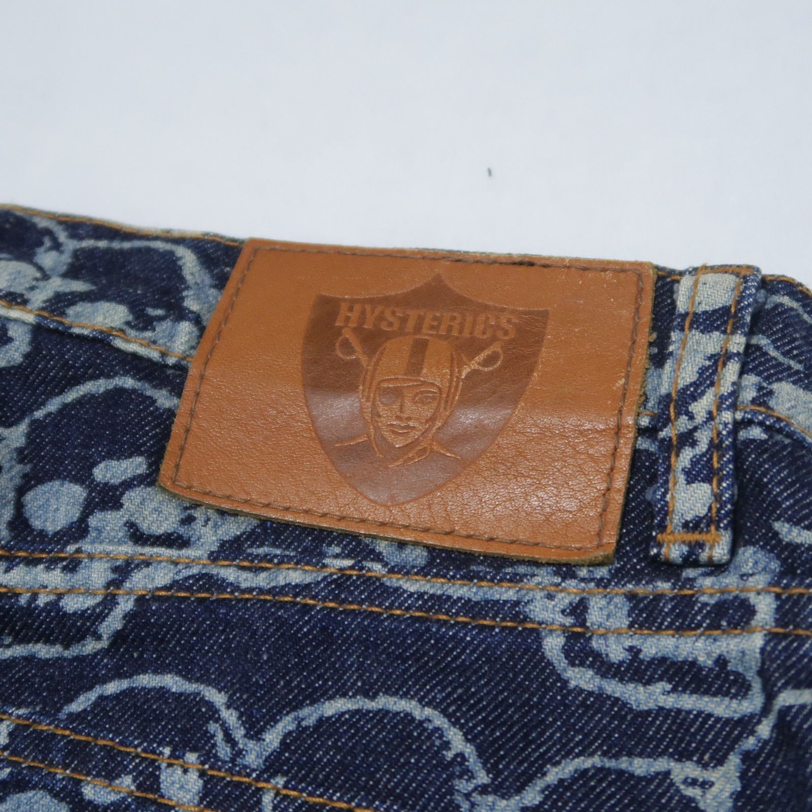Hysteric Glamour 1999 Iconic Hysteric Glamour Psychedelic Skull Pile Denim Size US 28 / EU 44 - 4 Thumbnail