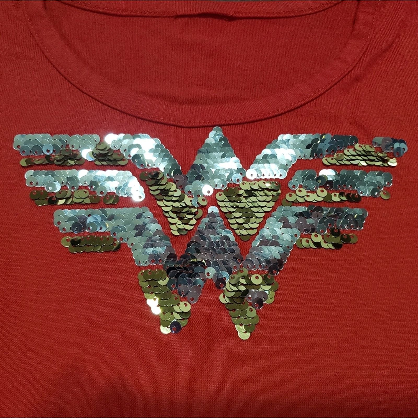 DC Comics Wonder Woman | DC COMICS | Sequined Short Sleeve Size M / US 6-8 / IT 42-44 - 3 Thumbnail