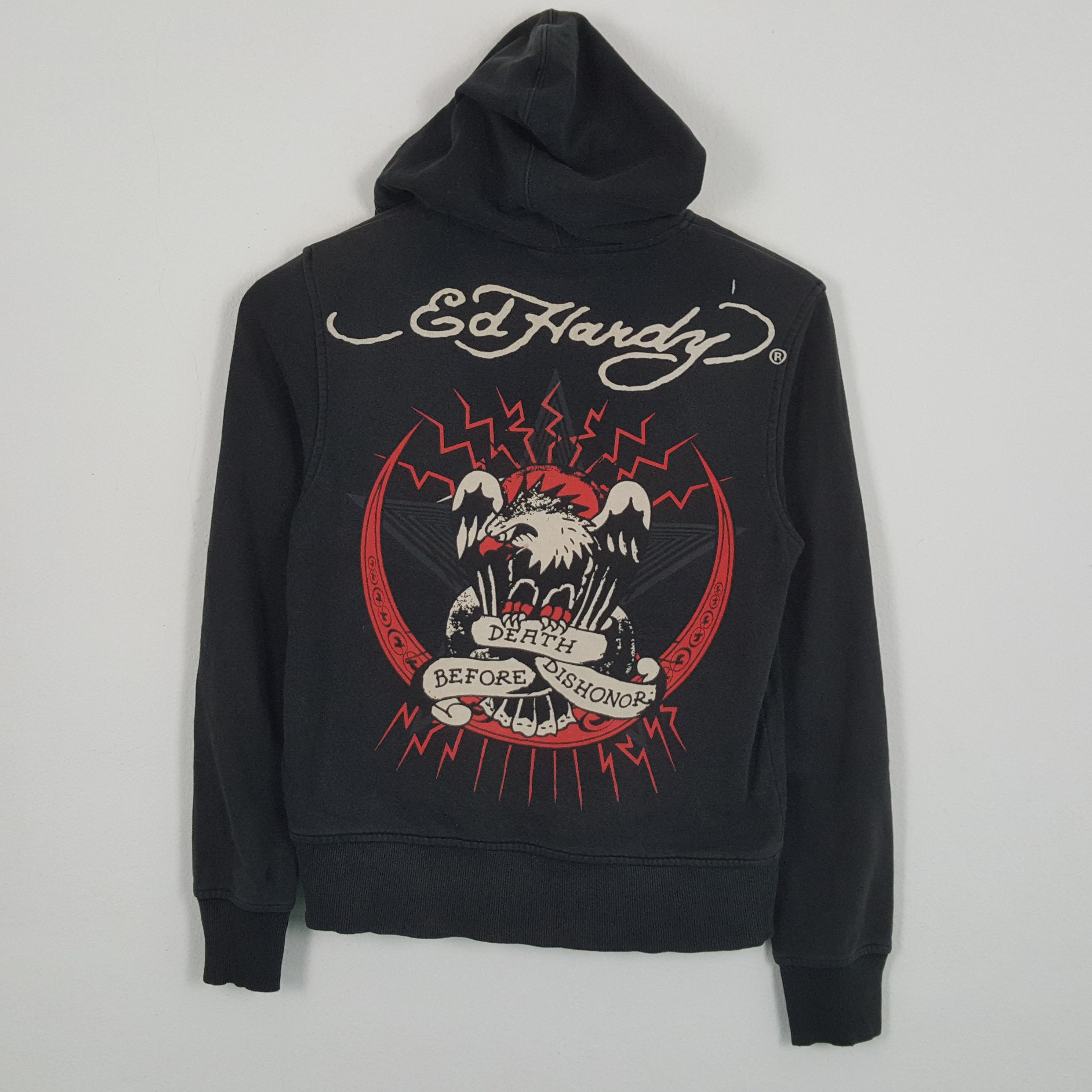 Christian Audigier × Ed Hardy × Vintage Vintage ED-HARDY by CHRISTIAN AUDIGIER Fashion Style Hoodies Size US S / EU 44-46 / 1 - 1 Thumbnail