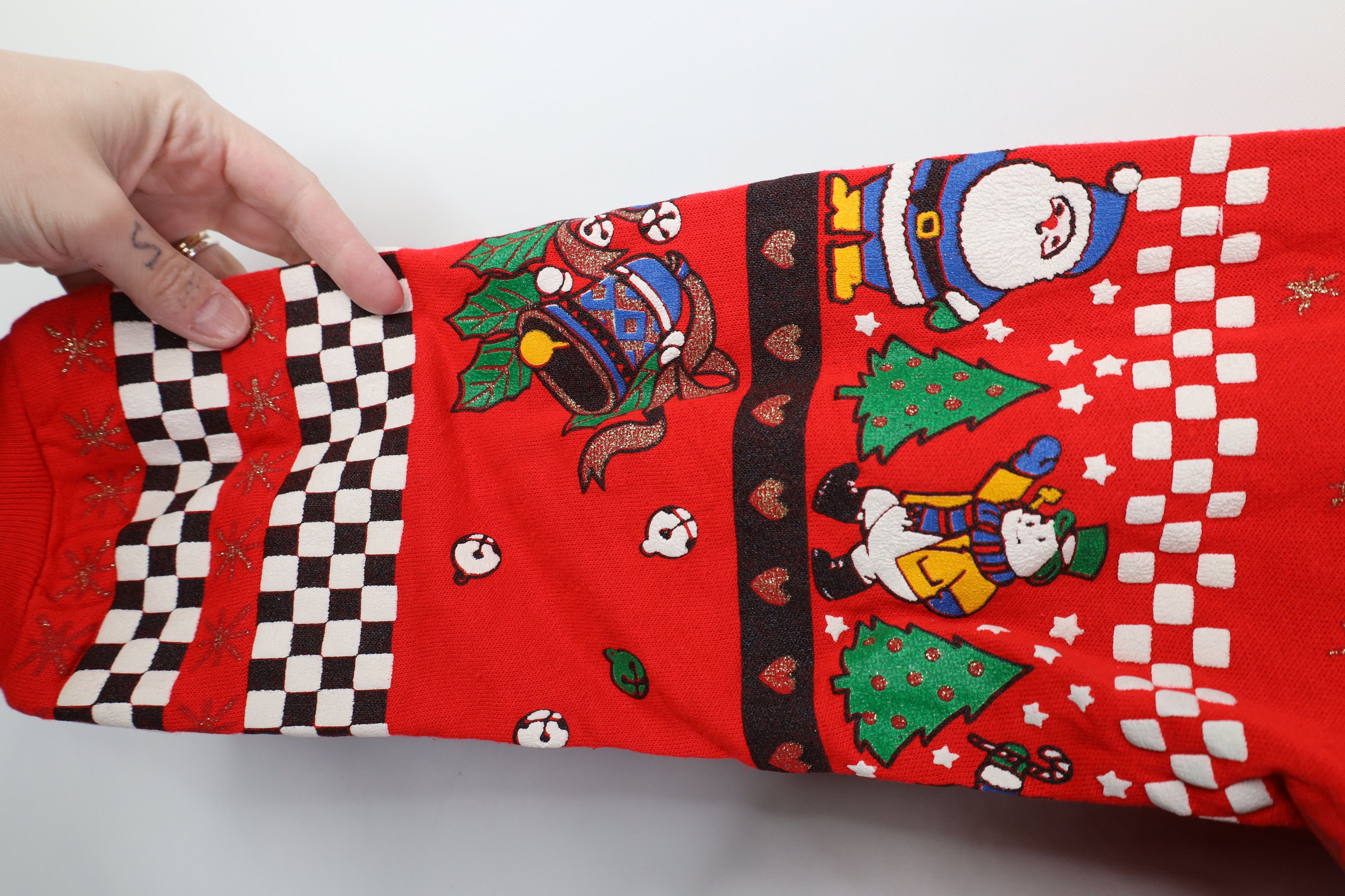 Vintage Vintage 90s Streetwear Snowman All Over Print Sweatshirt USA Size M / US 6-8 / IT 42-44 - 6 Thumbnail