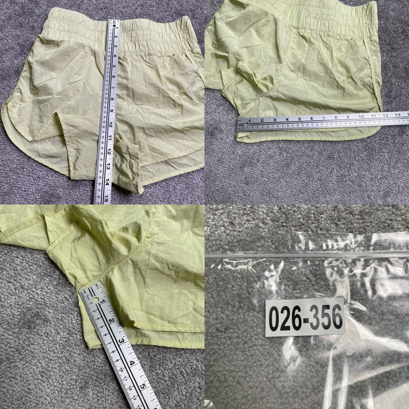 Vintage VINTAGE GB Girls Active Shorts Womens Large Light Yellow Elastic Athletic Running 28x2.5 Size 36" / US 14 / IT 50 - 8 Thumbnail