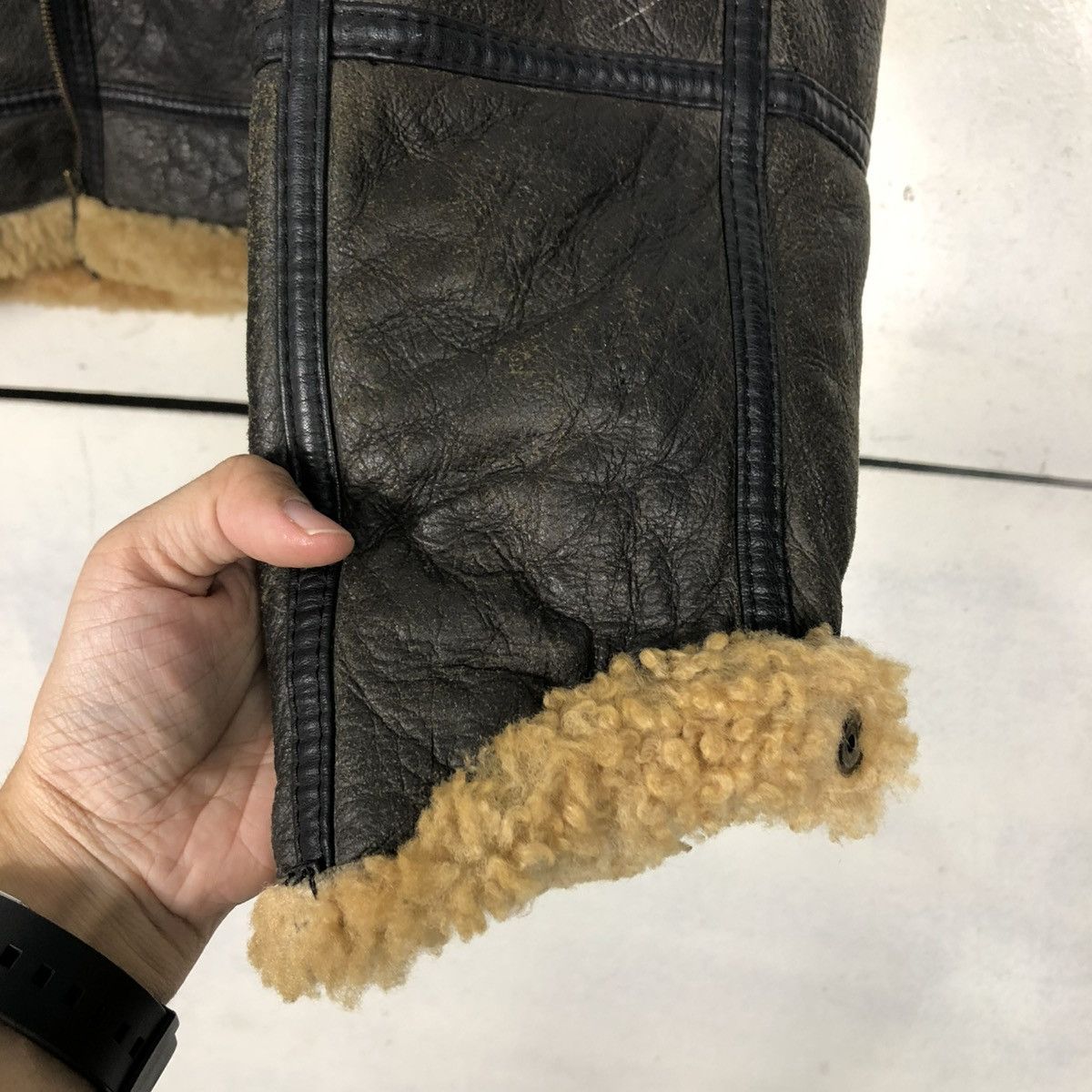 Canterbury of New Zealand 🔥VINTAGE GENUINE LEATHER JACKET SHEARLING CANTERBURY Size US M / EU 48-50 / 2 - 17 Thumbnail