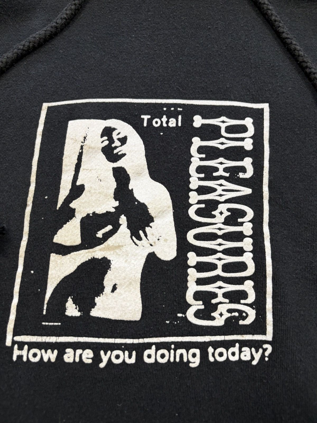 Pleasures Pleasures How Are You Doing Today Vintage 2000s Y2K Hoodie Size US M / EU 48-50 / 2 - 6 Thumbnail