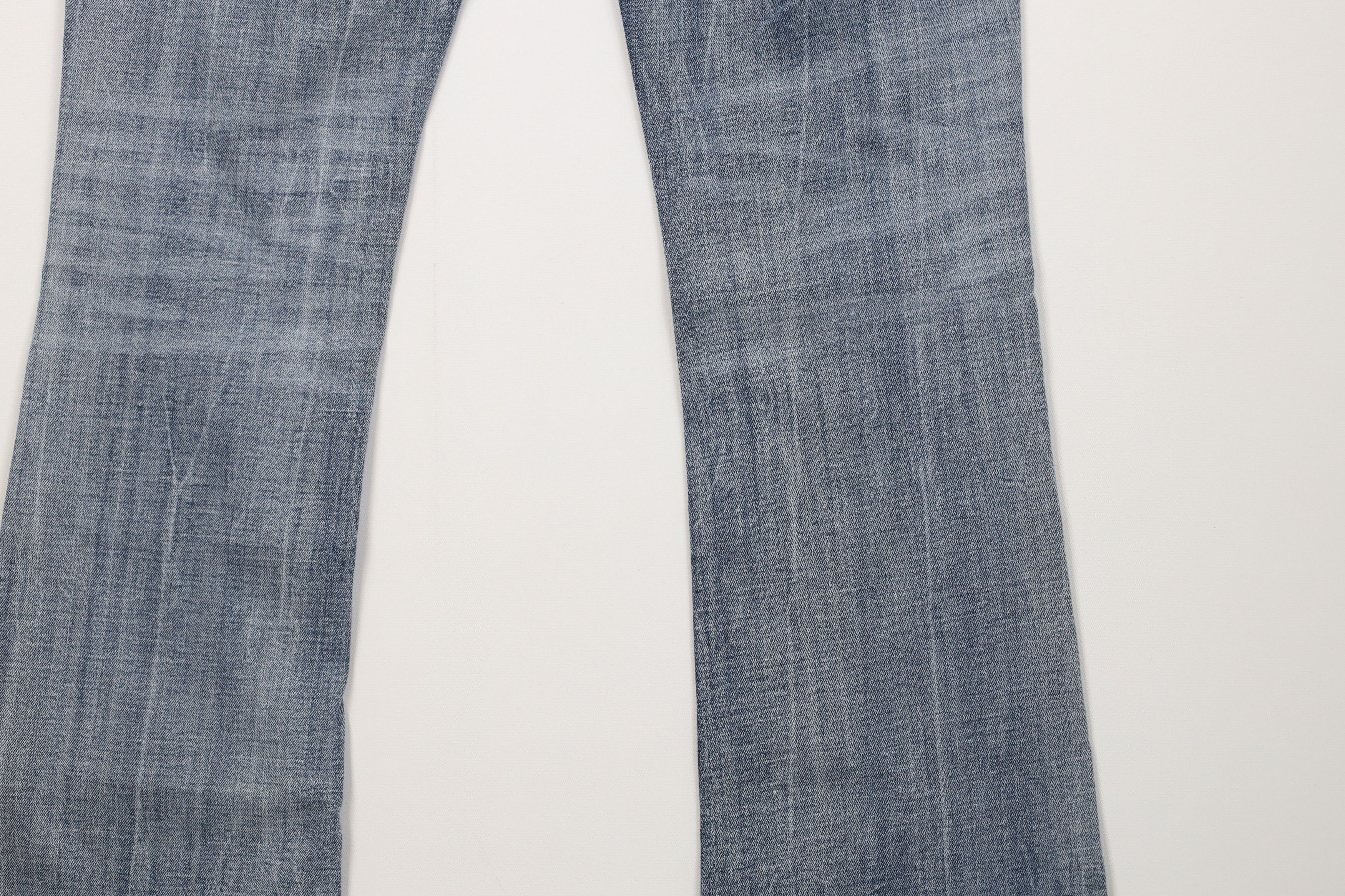 Miss Me Miss Me Thick Stitch Jeweled Stretch Flared Denim Jeans Blue Size 27" / US 4 / IT 40 - 13 Thumbnail