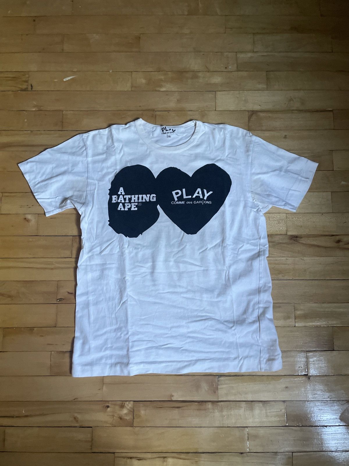 Bape × Comme des Garcons BAPE X CDG Osaka Pocket Tee White | Grailed