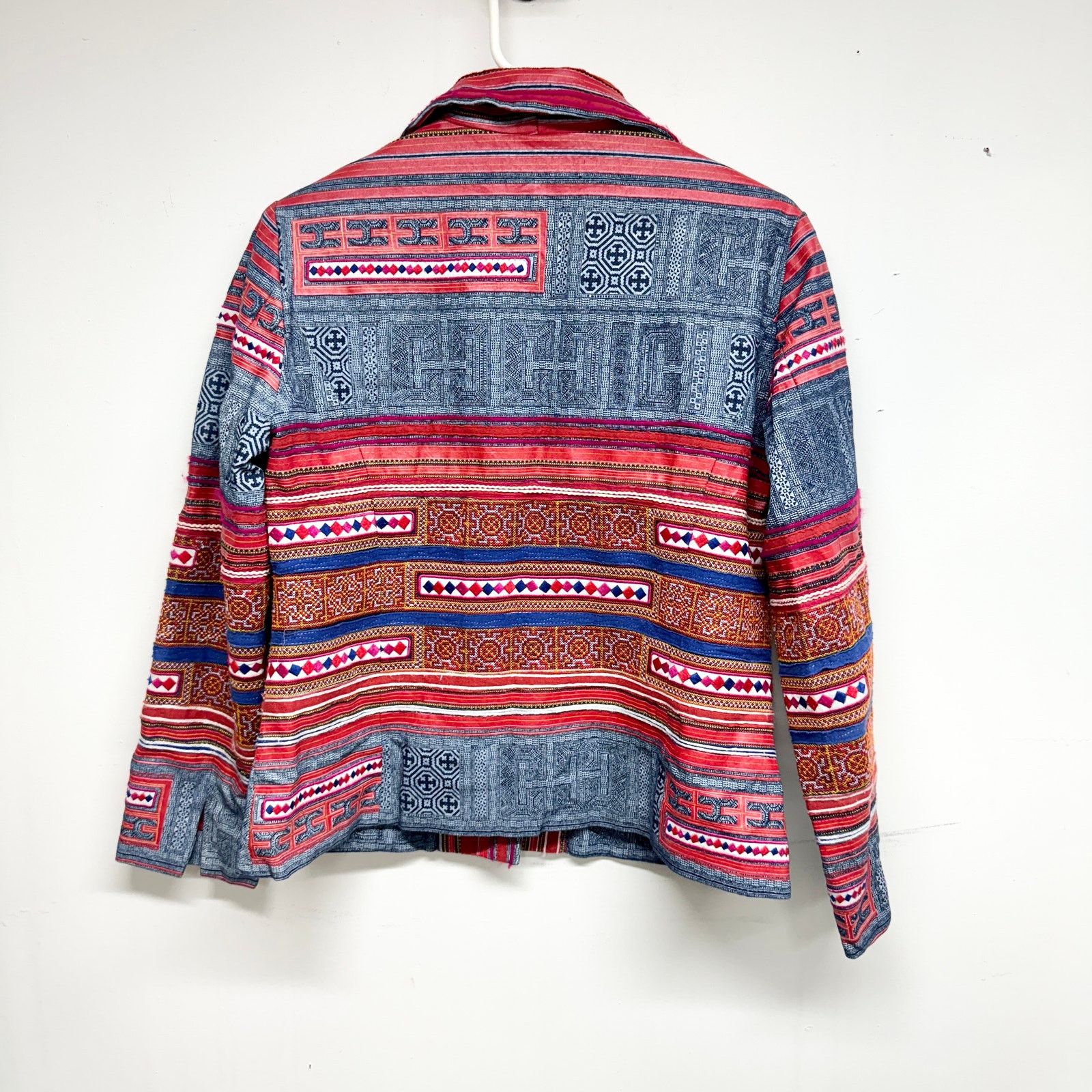 Coldwater Creek Coldwater Creek Blazer Jacket Boho Denim Artsy Multi 10P Size L / US 10 / IT 46 - 3 Thumbnail