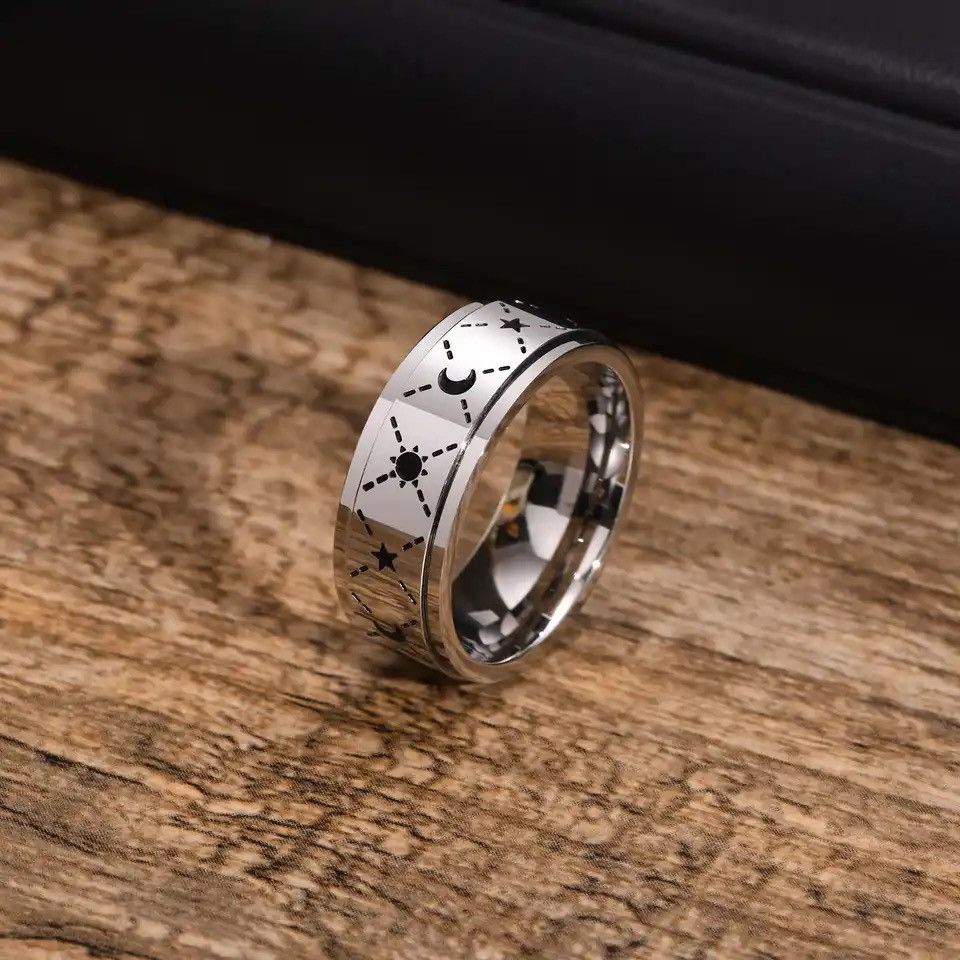 Other Sun Star Moon Spinner Ring Size ONE SIZE - 1 Thumbnail