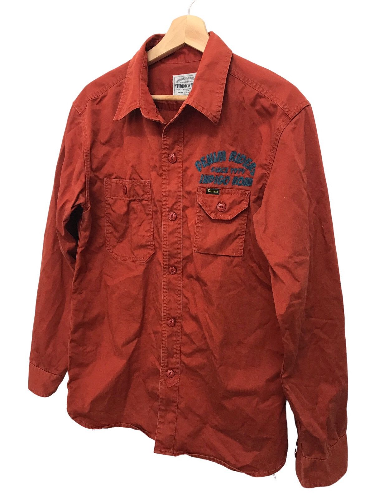 Kapital Studio D'Artisan Union Made Denim Indigo Embroidered Jacket Size US XL / EU 56 / 4 - 2 Thumbnail