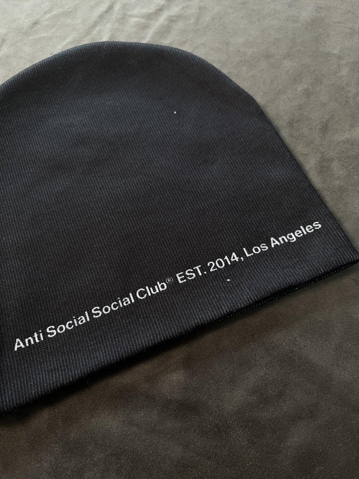Japanese Brand Anti Social Socail Club ASSC Quivering Liquids Beanie OS BLK Size ONE SIZE - 5 Thumbnail