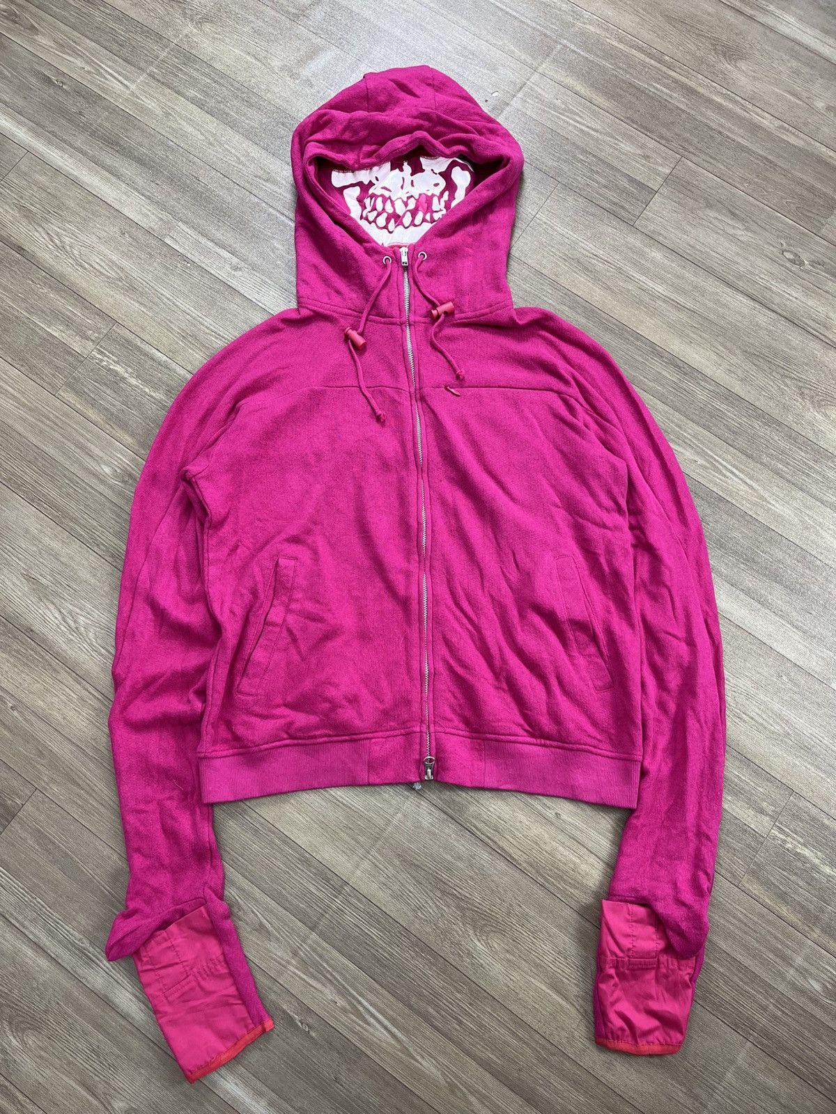 Japanese Brand × PPFM Skeleton Skull Mask Estilo Zip Hoodie | Grailed
