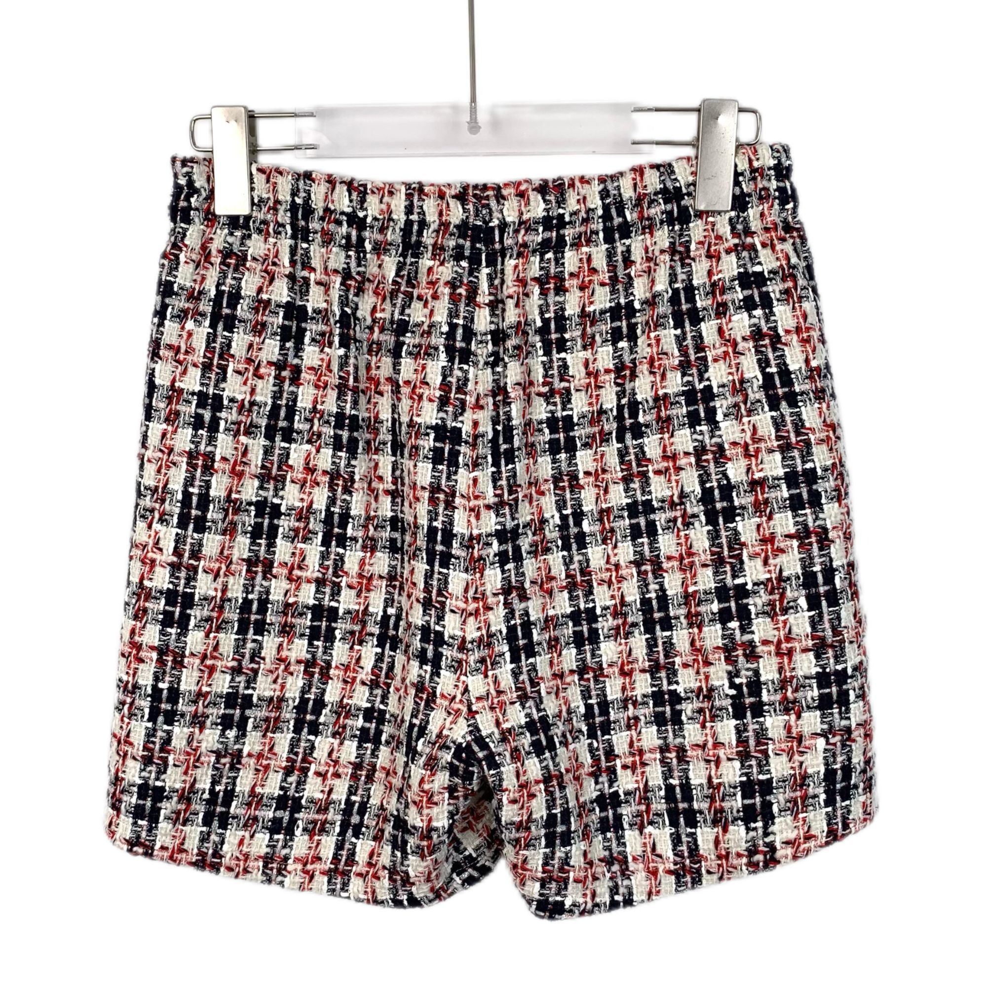 Gucci Gucci Womens Tweed Plaid Shorts Made In Italy Size 36 Red/Bl Size 36" / US 14 / IT 50 - 2 Thumbnail