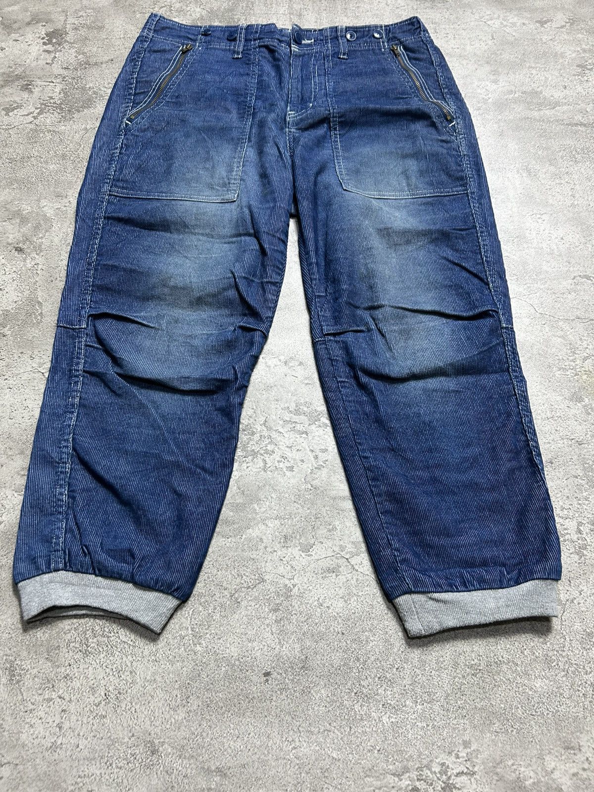 Ne-Net Ne Net by Issey Miyake Blue Corduroy Pants Size US 30 / EU 46 - 2 Thumbnail