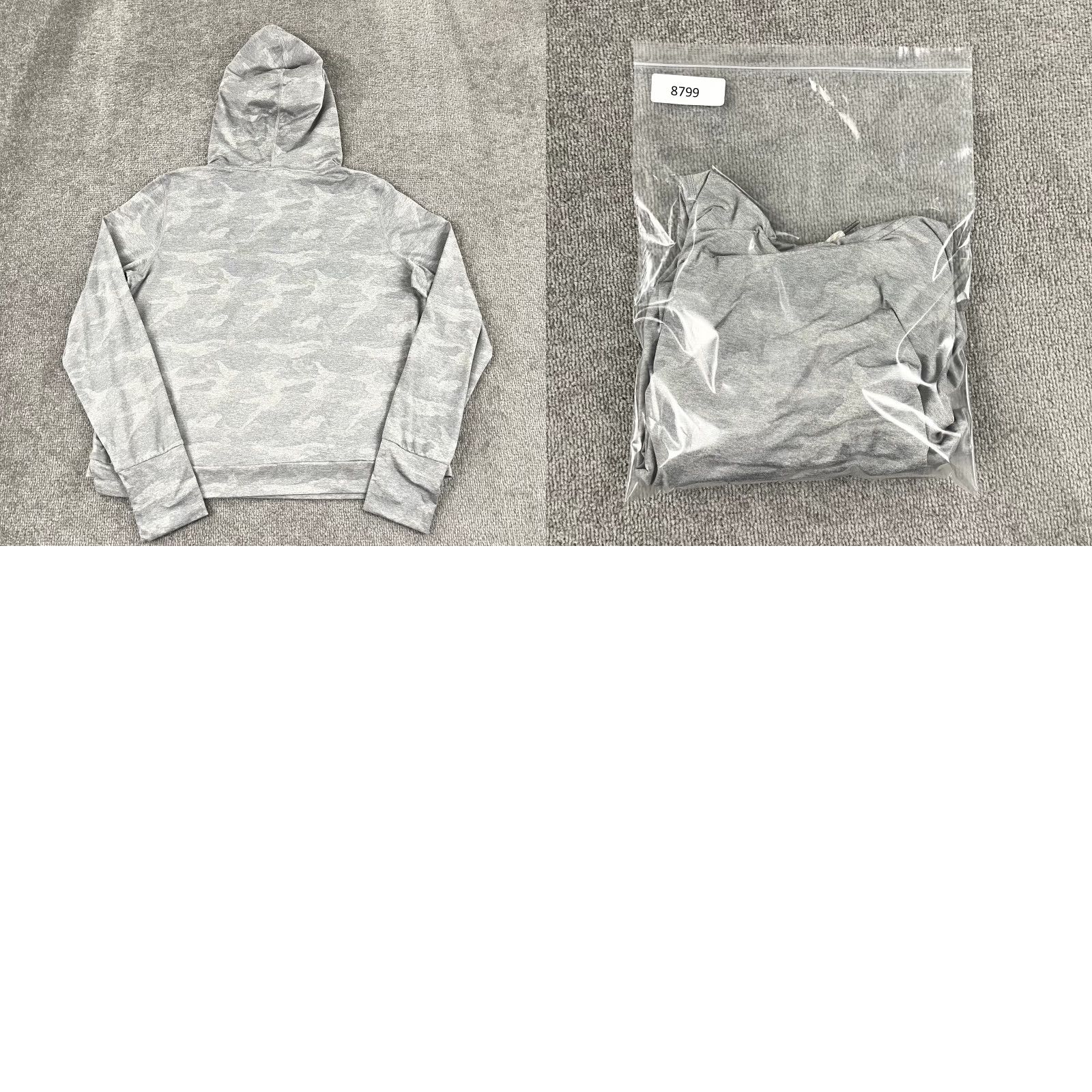 Vuori VUORI Hoodie Womens Medium Cropped Halo Essential Gray Camo Stretch Yoga Pullover Size M / US 6-8 / IT 42-44 - 8 Thumbnail
