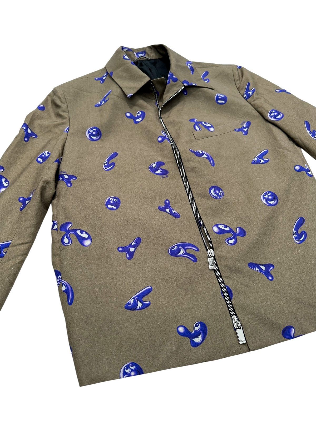 Dior Dior X Kenny Scharf Zipped Jacket 'Beige' Size US L / EU 52-54 / 3 - 3 Thumbnail