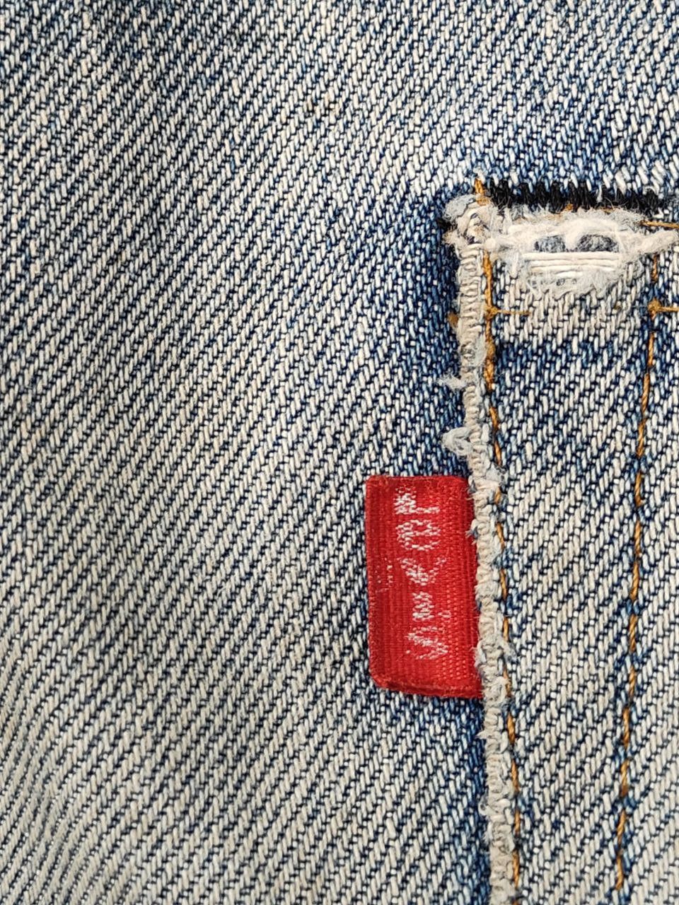 Levi's 60's Vtg Levis 501 Button No6 Selvedge Redline Size US 31 - 11 Thumbnail
