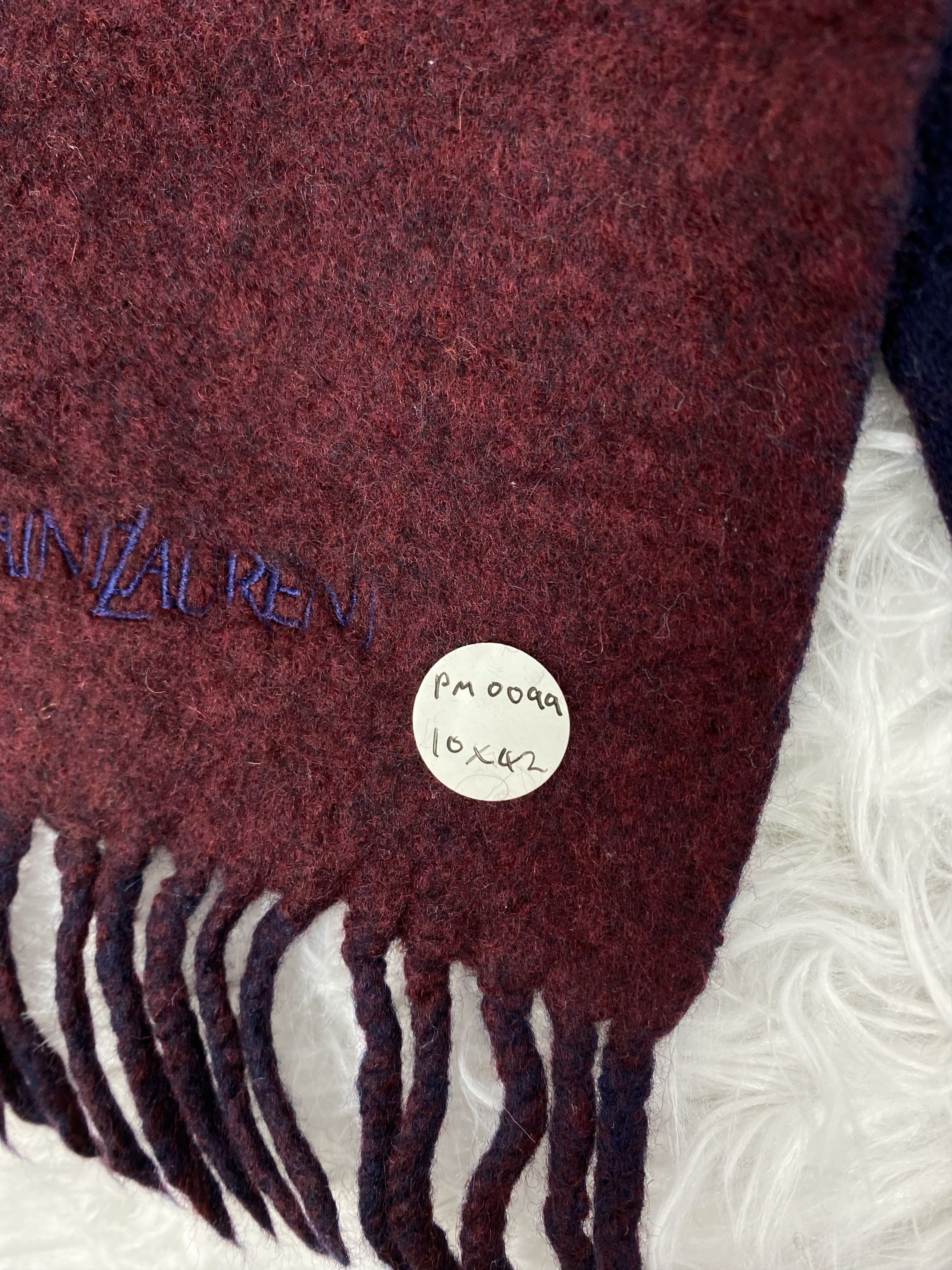Yves Saint Laurent Vintage Yves Saint Lauren Scarf / Muffler Neckwear PM0099 Size ONE SIZE - 2 Thumbnail