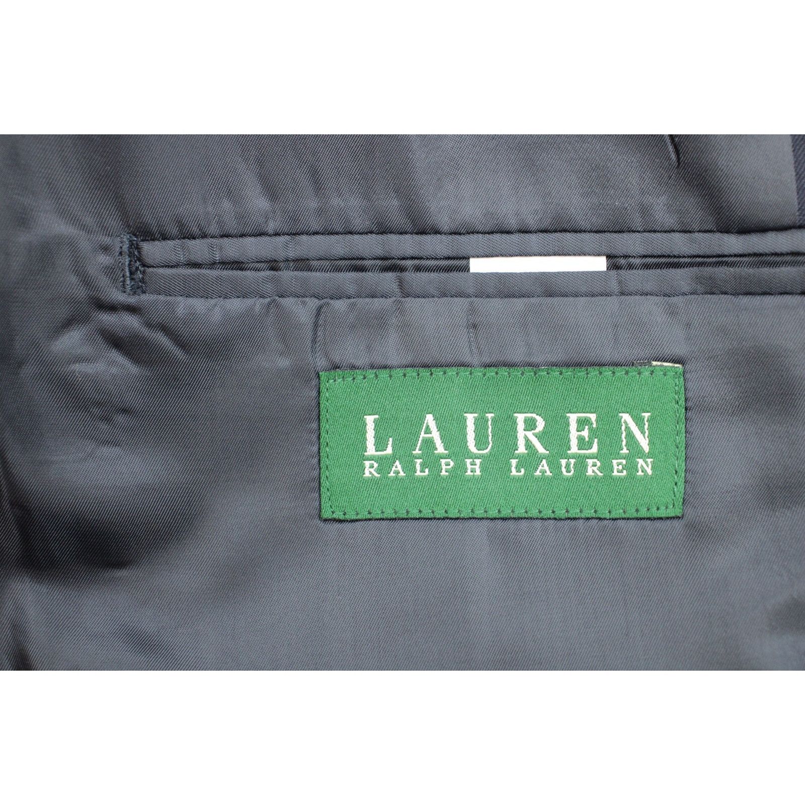 Lauren Ralph Lauren Lauren Ralph Lauren Blazer Mens 46R Navy Blue Wool Blend Size 46R - 5 Thumbnail